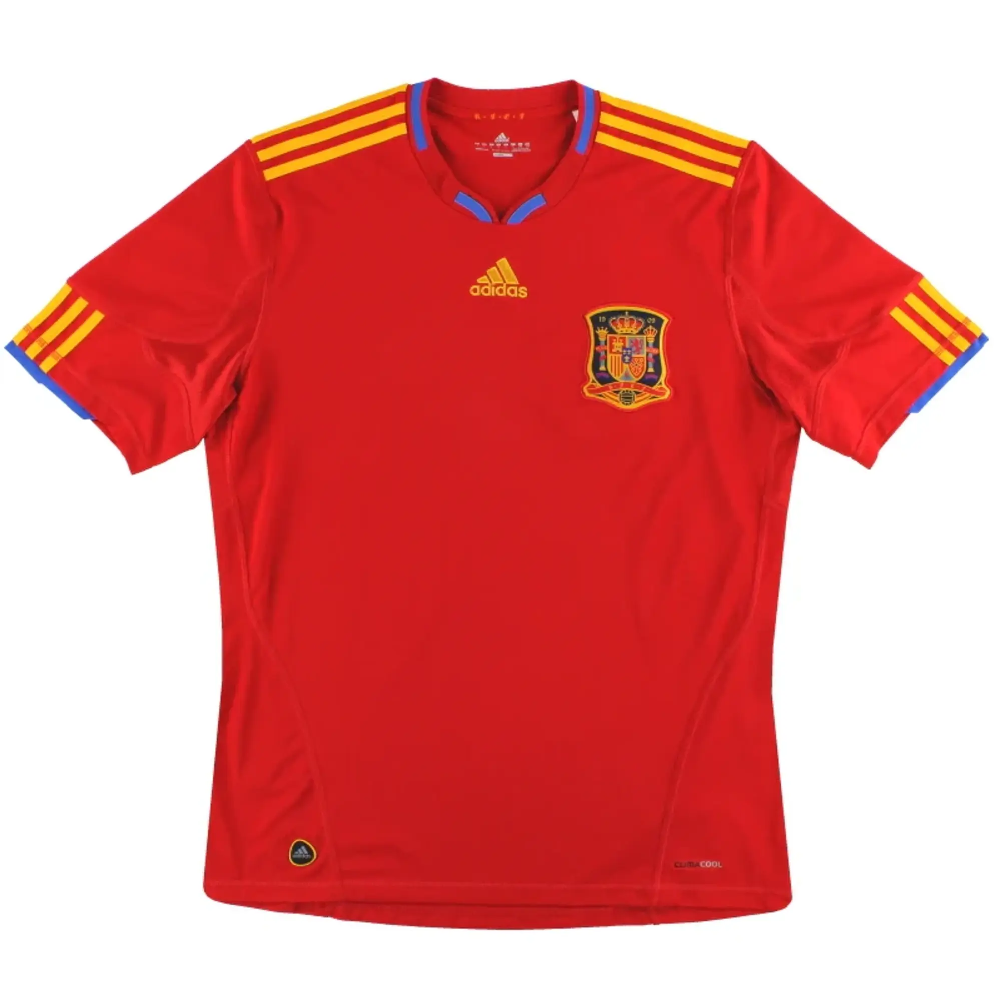 2009-10 Spain adidas Home Shirt S - Spain / Excellent 