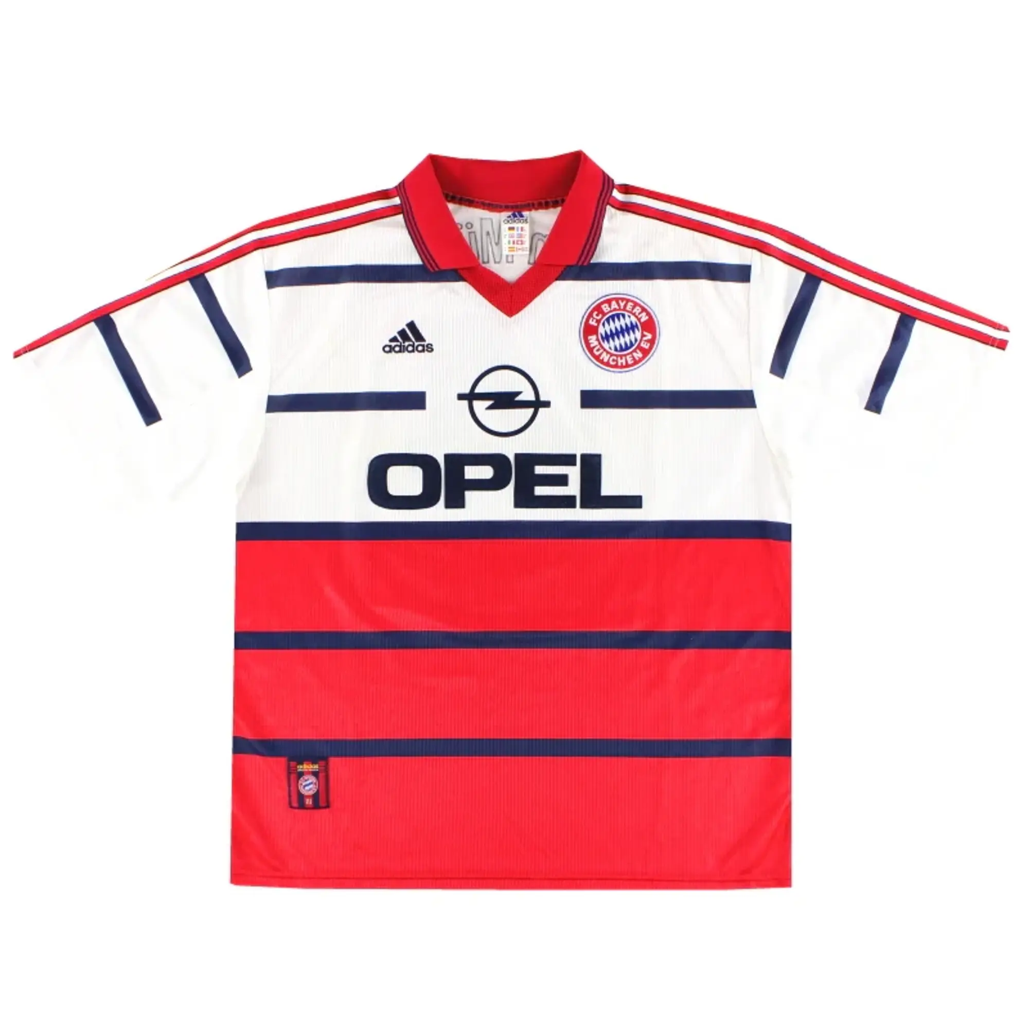 1998-00 Bayern Munich adidas Away Shirt Basler #14 XL - Bayern Munich / Excellent 