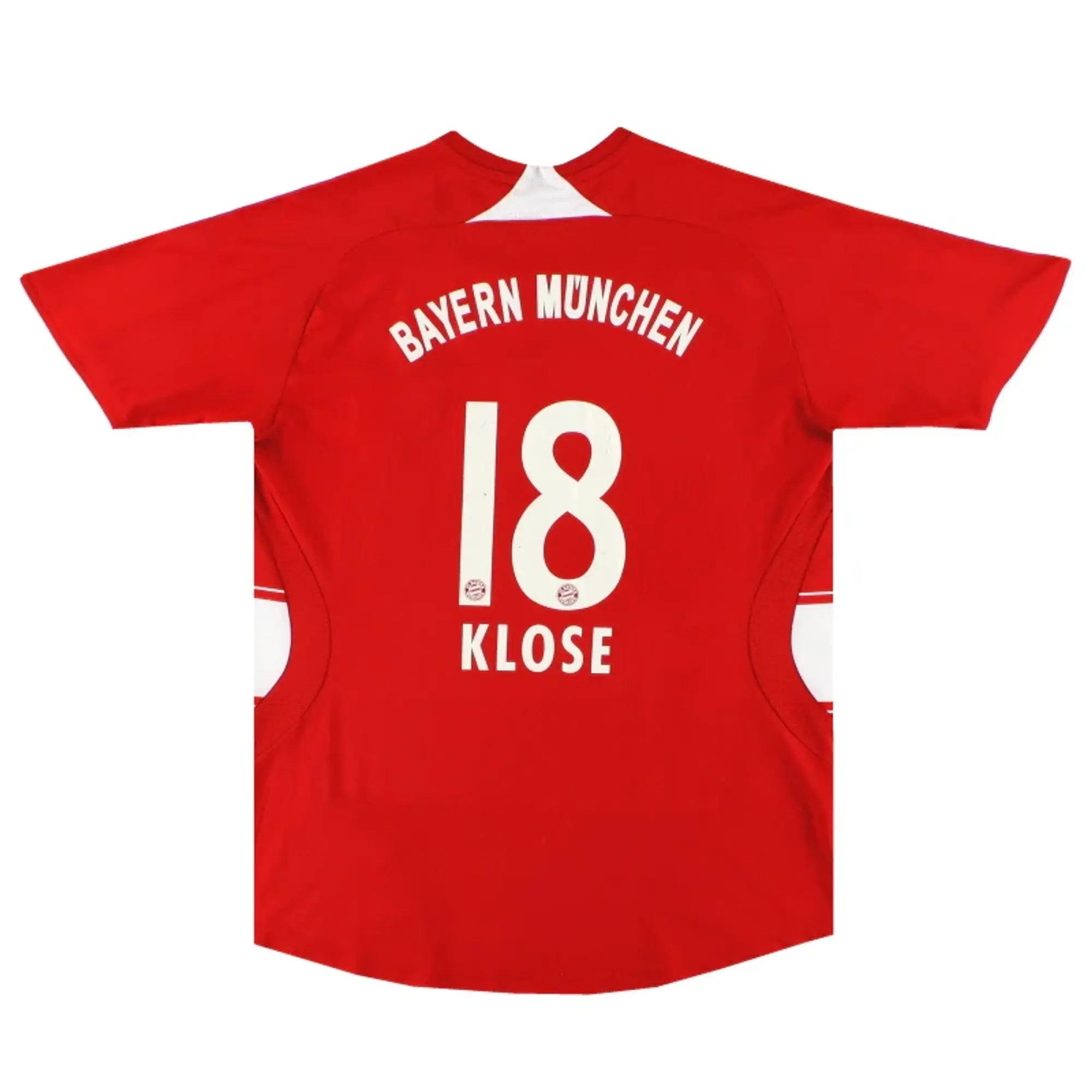 2007-08 Bayern Munich adidas Home Shirt Klose #18 M - Bayern Munich / Excellent 