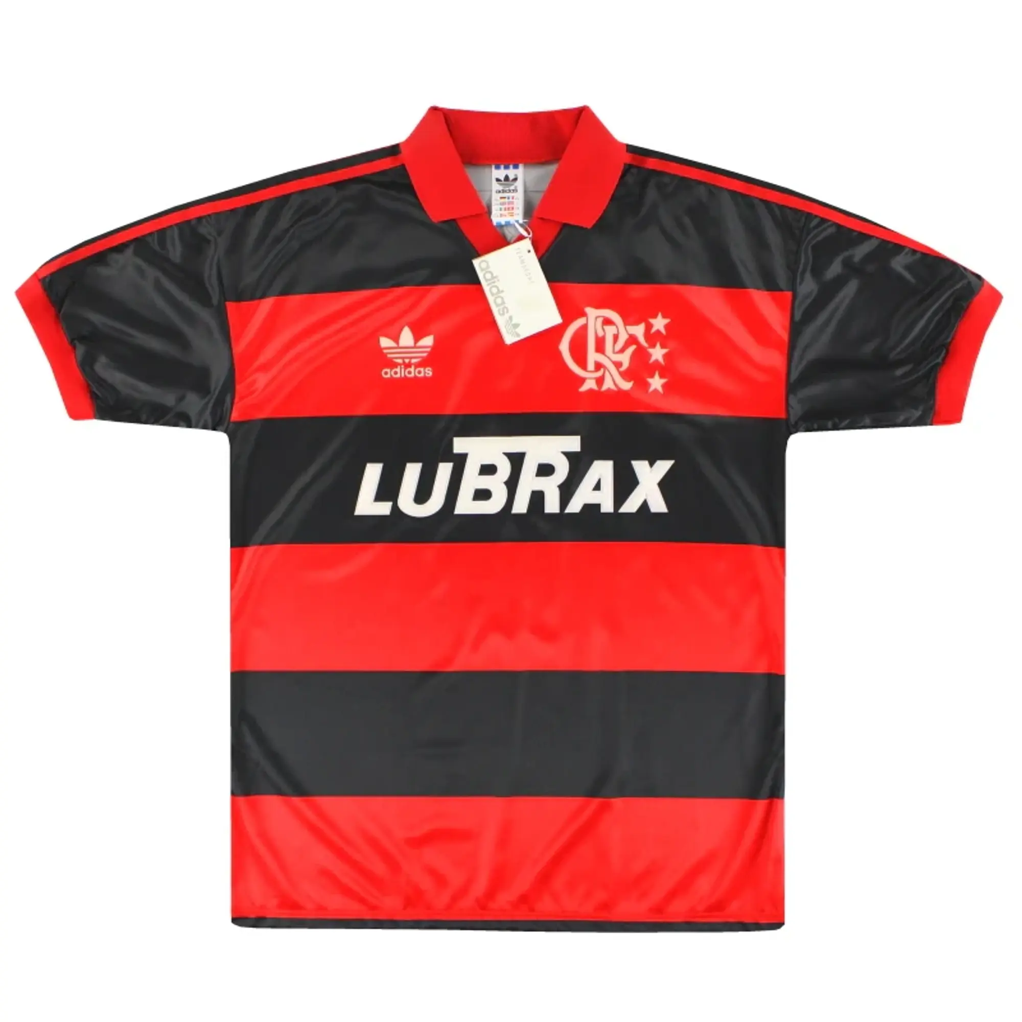 1990-92 Flamengo adidas Home Shirt #84 M/L - Central and South American Clubs / Excellent 