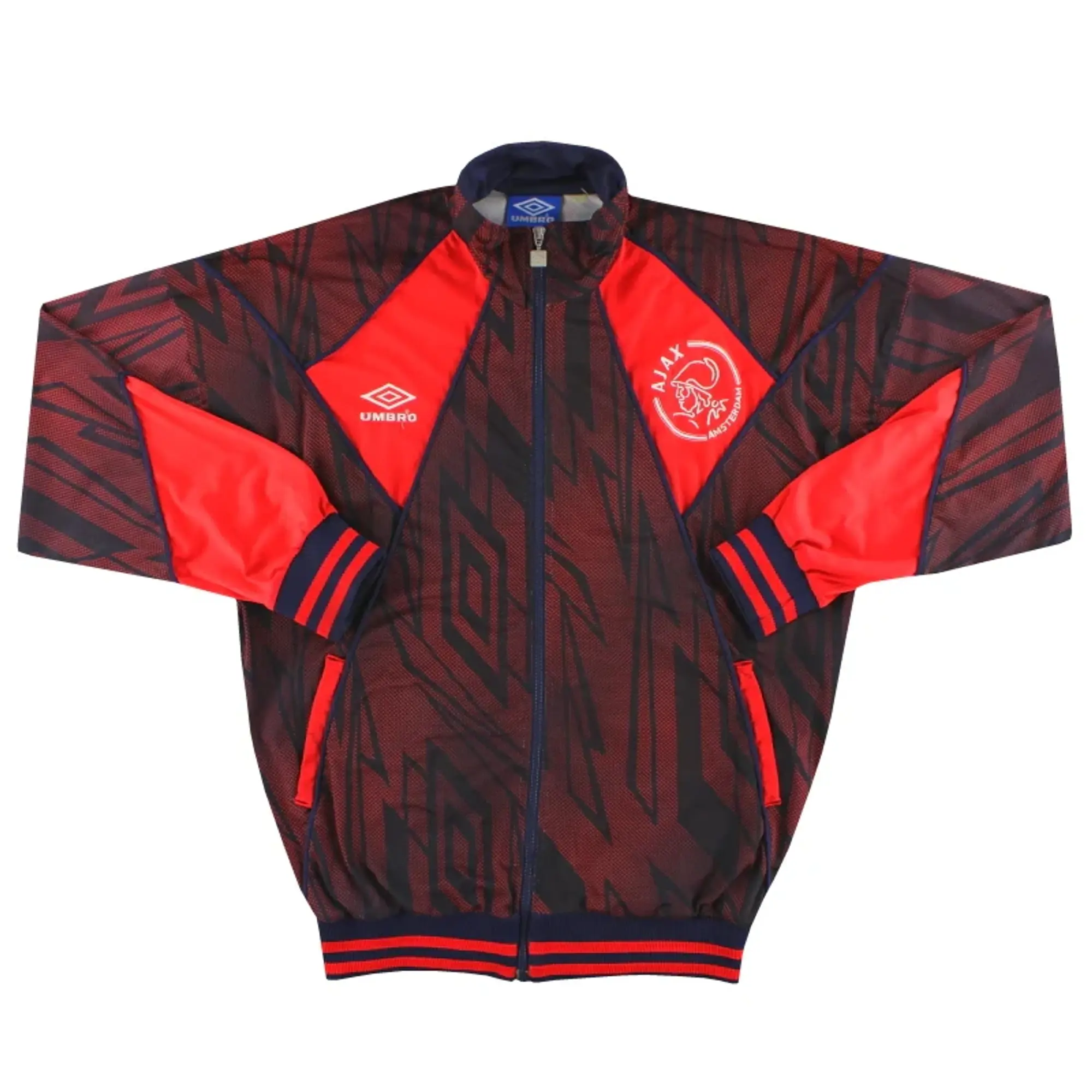 1994-95 Ajax Umbro Track Jacket L - Ajax / Excellent 
