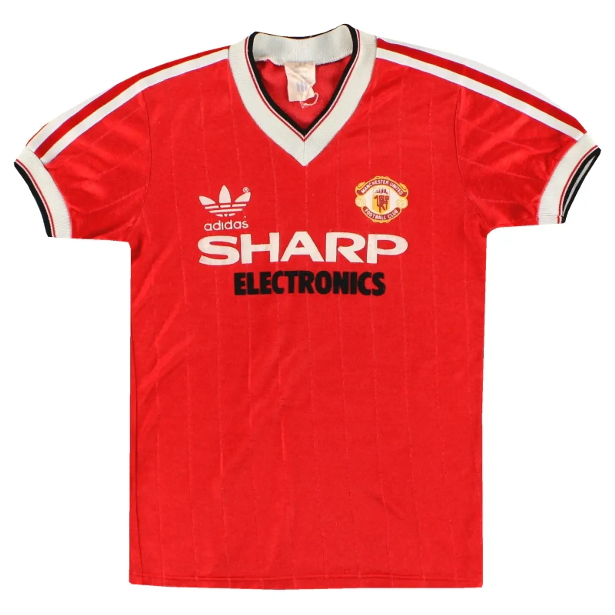 1982-83 Manchester United adidas Home Shirt L.Boys - Manchester United / Excellent 