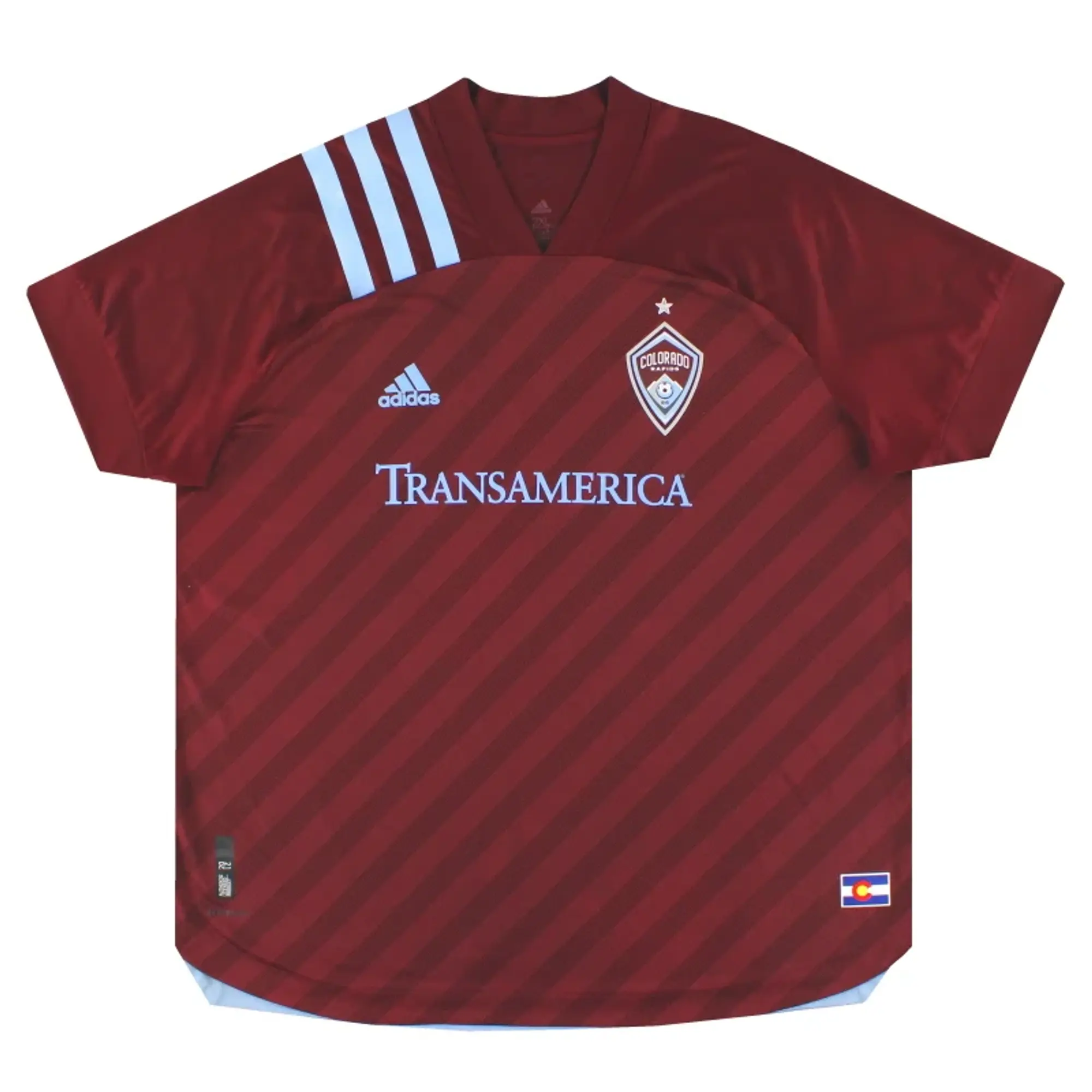 2020-21 Colorado Rapids adidas Authentic Home Shirt XXL - USA Soccer Clubs / Excellent 