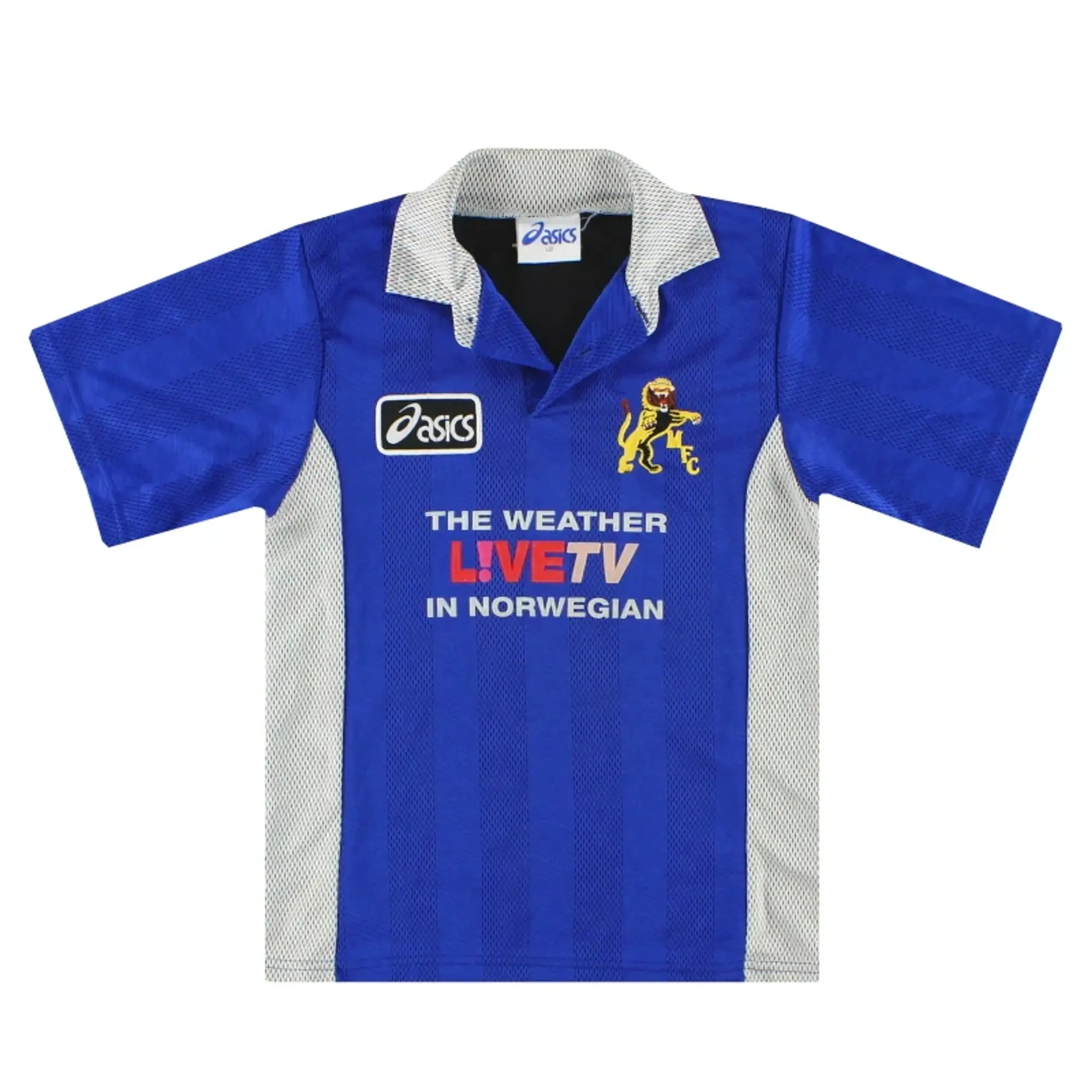 1997-99 Millwall Asics Home Shirt L.Boys - Millwall / Excellent 