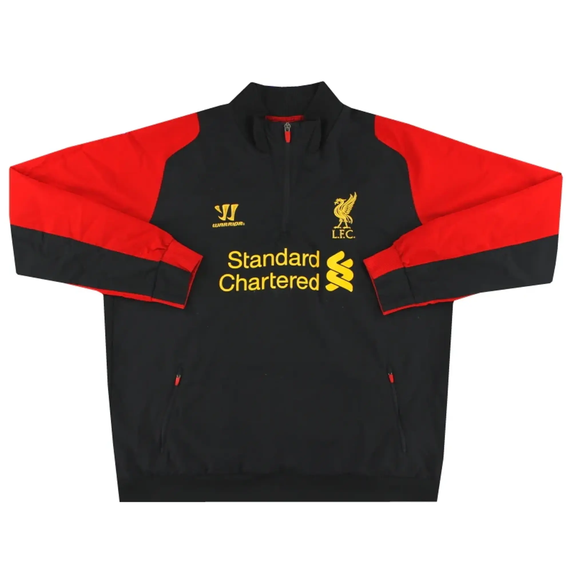 2014-15 Liverpool Warrior 1/4 Zip Track Top XXL - Liverpool / Excellent 