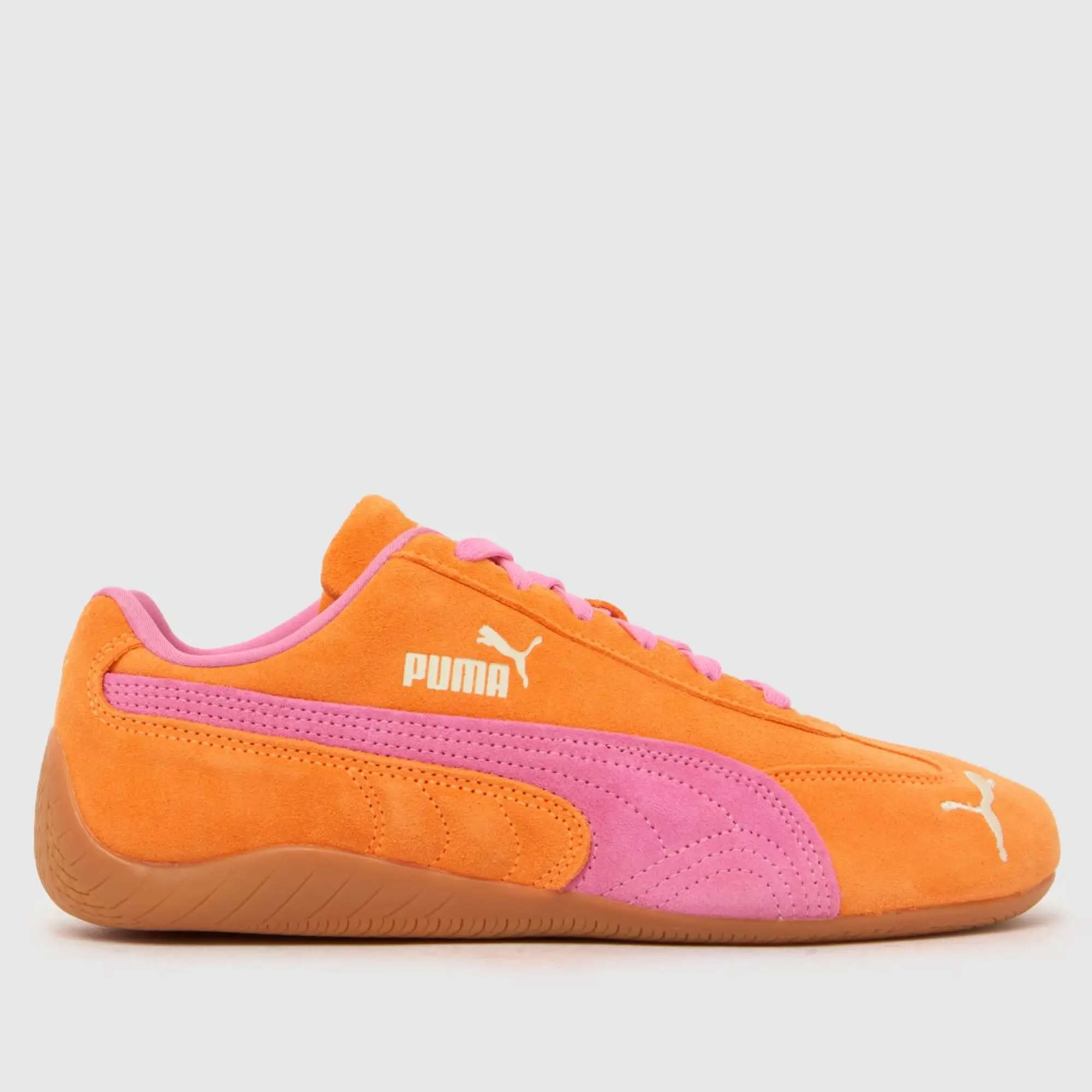 PUMA SpeedCat OG Sneakers Unisex, Orange Glo/Poised Pink, size 10