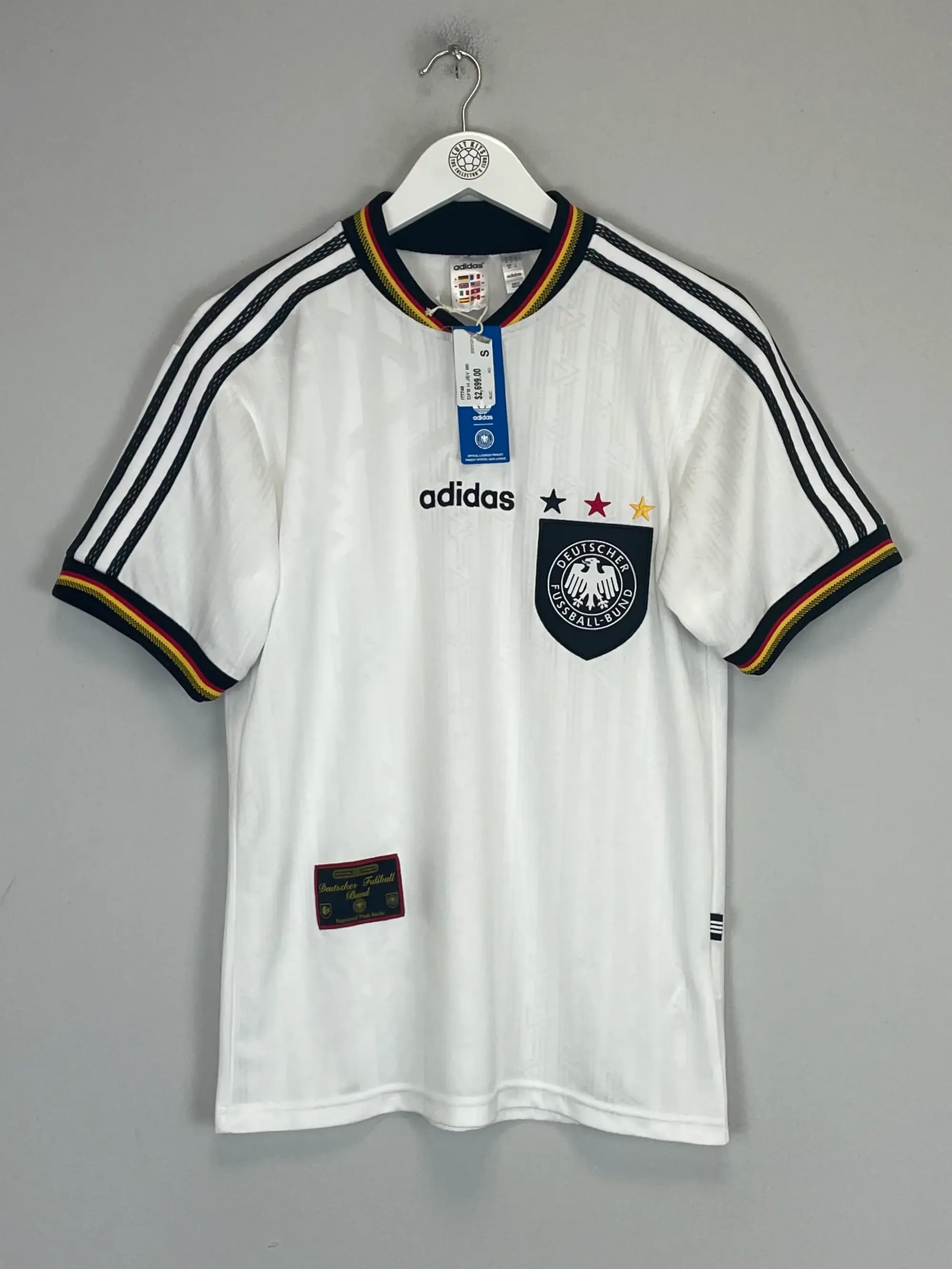 1996/98 GERMANY ADIDAS ORIGINALS REISSUE *BNWT* HOME SHIRT (S) | Cult Kits