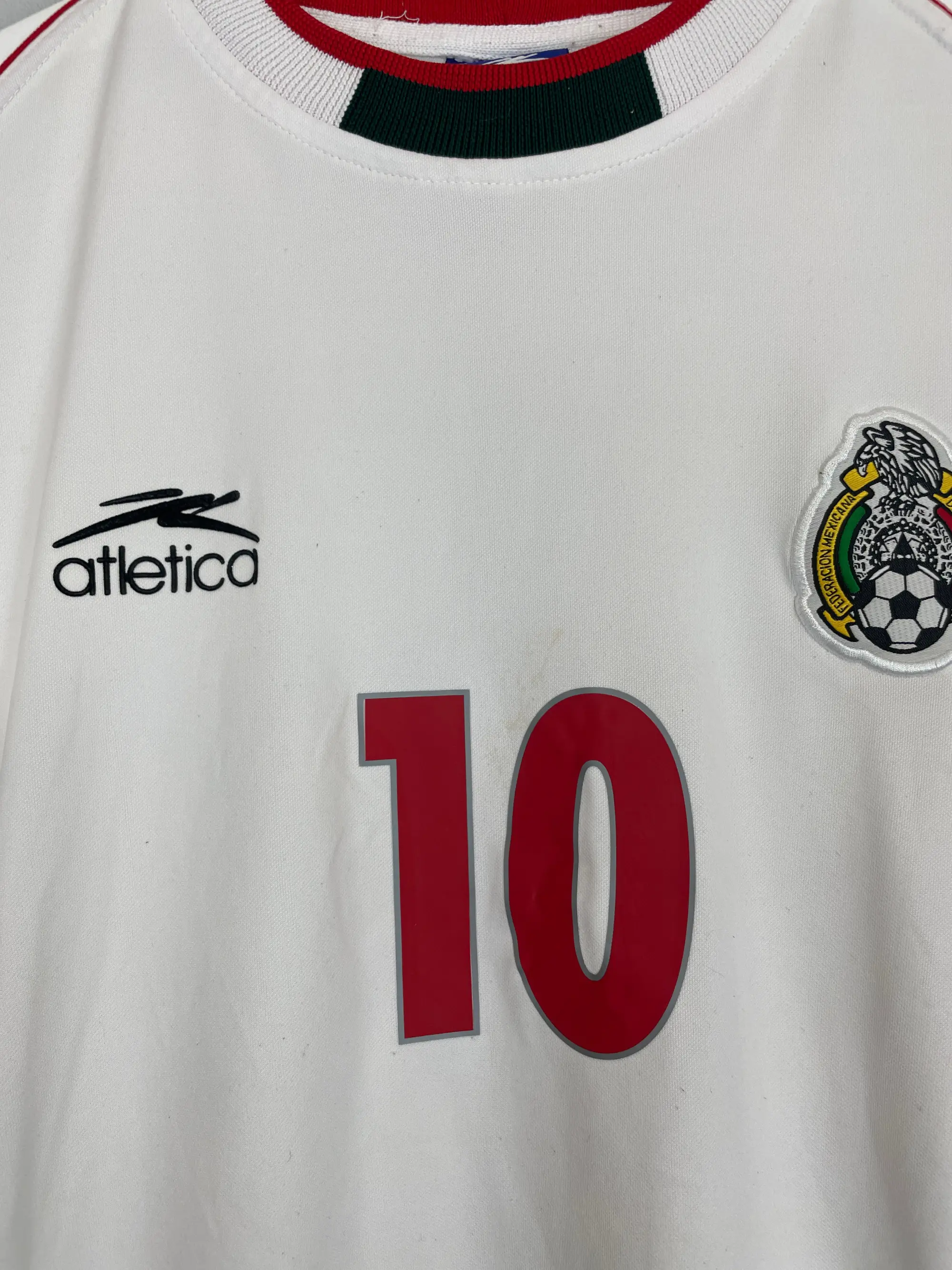 2001/02 MEXICO C.BLANCO #10 AWAY SHIRT (L) ATLETICA | Cult Kits