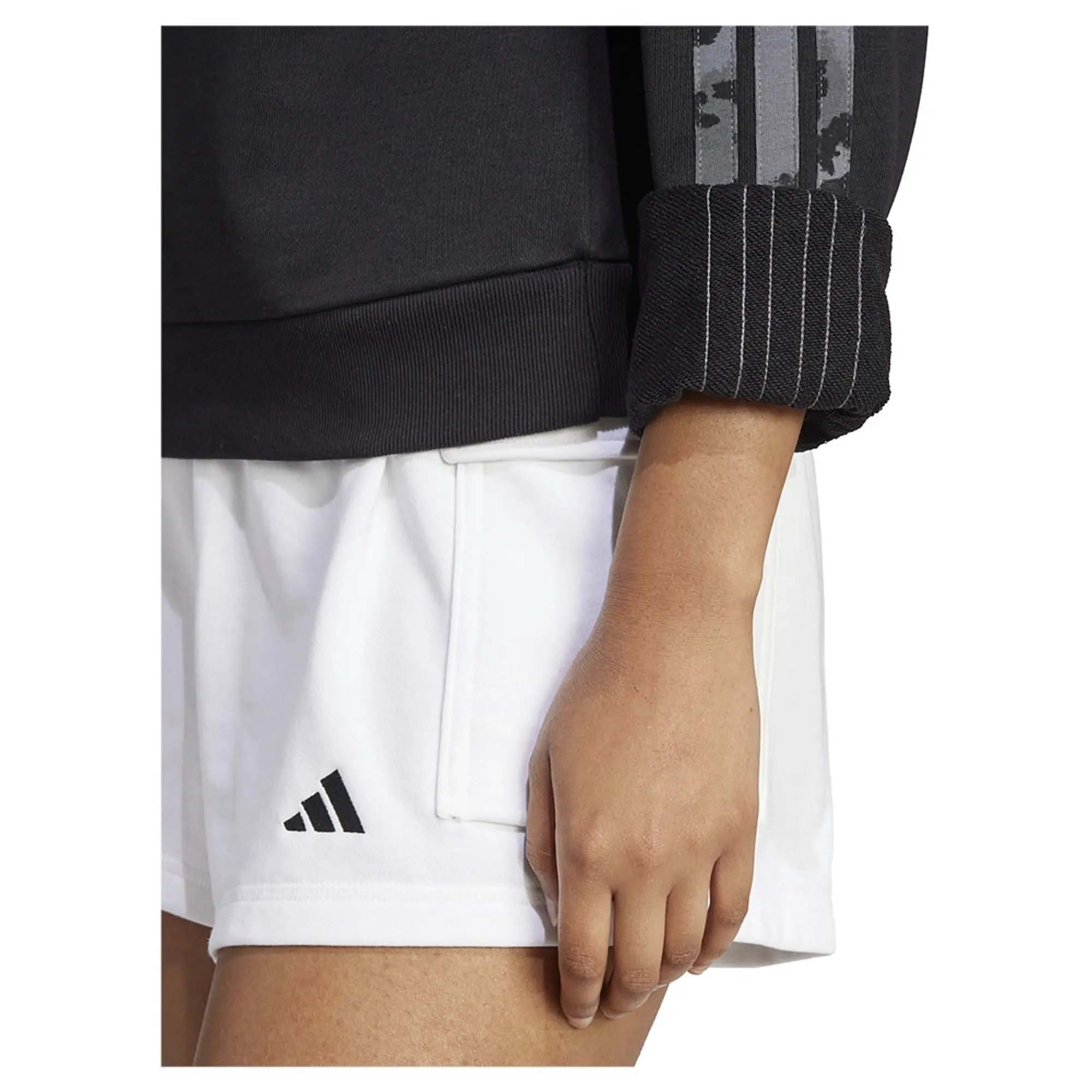 Adidas Animal Print 3 Stripes French Terry Sweatshirt