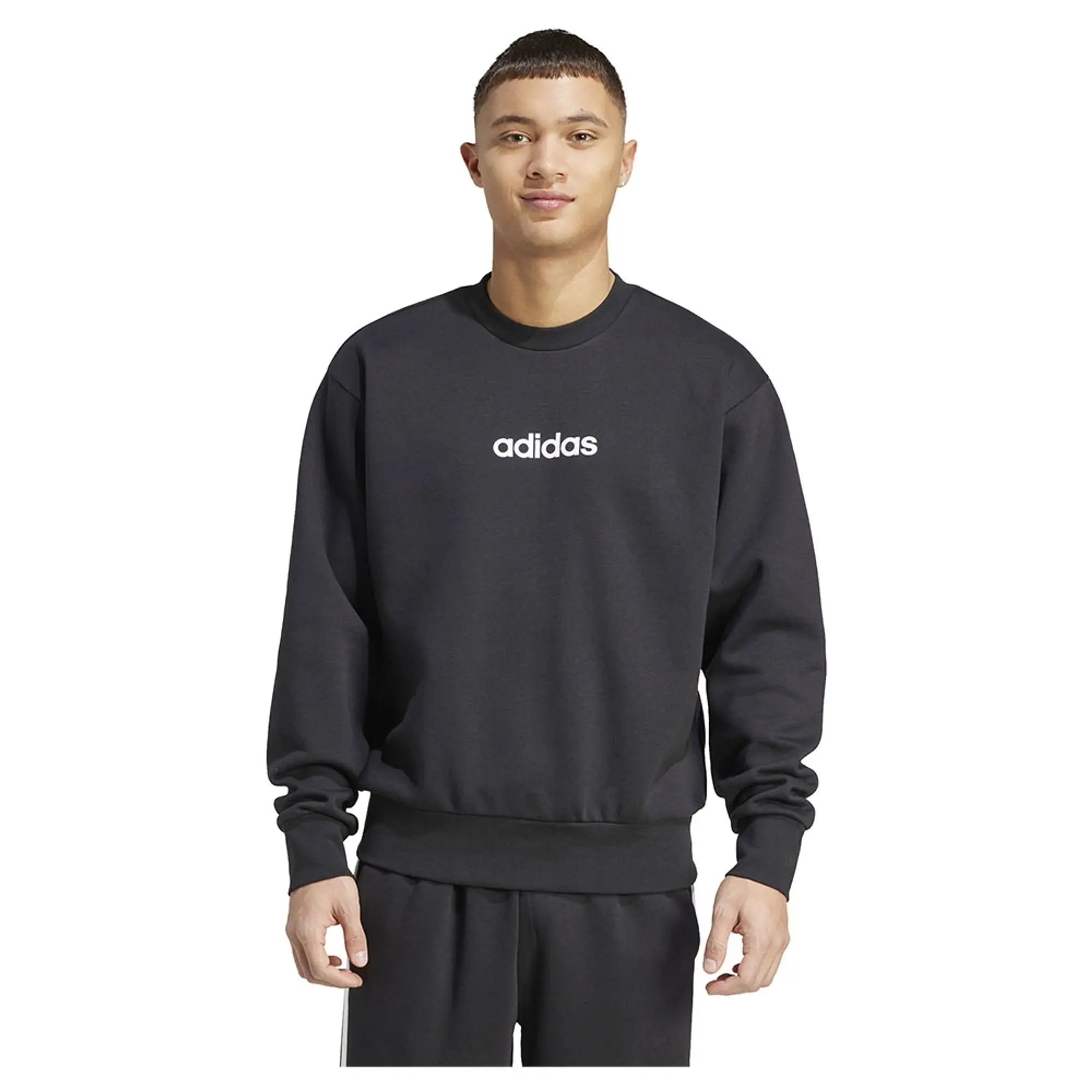 Adidas Essentials Linear Fleece Sweatshirt