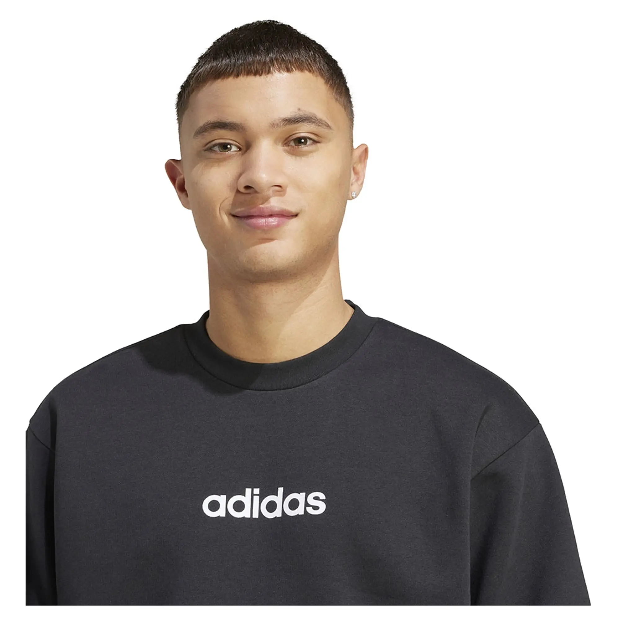 Adidas Essentials Linear Fleece Sweatshirt
