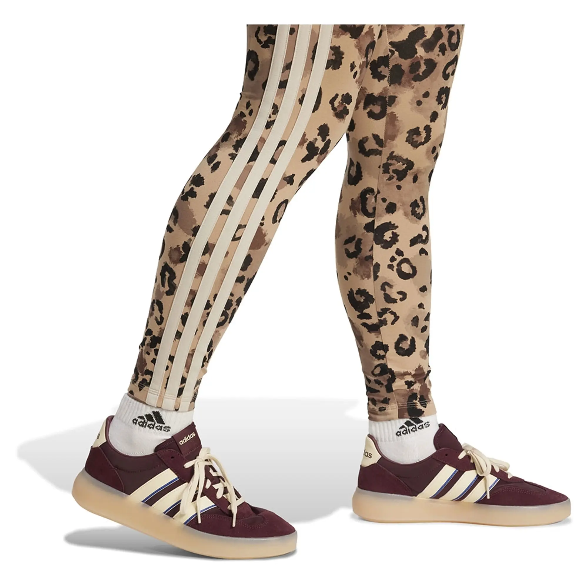 Adidas Animal Print 3 Stripes High Waist Leggings