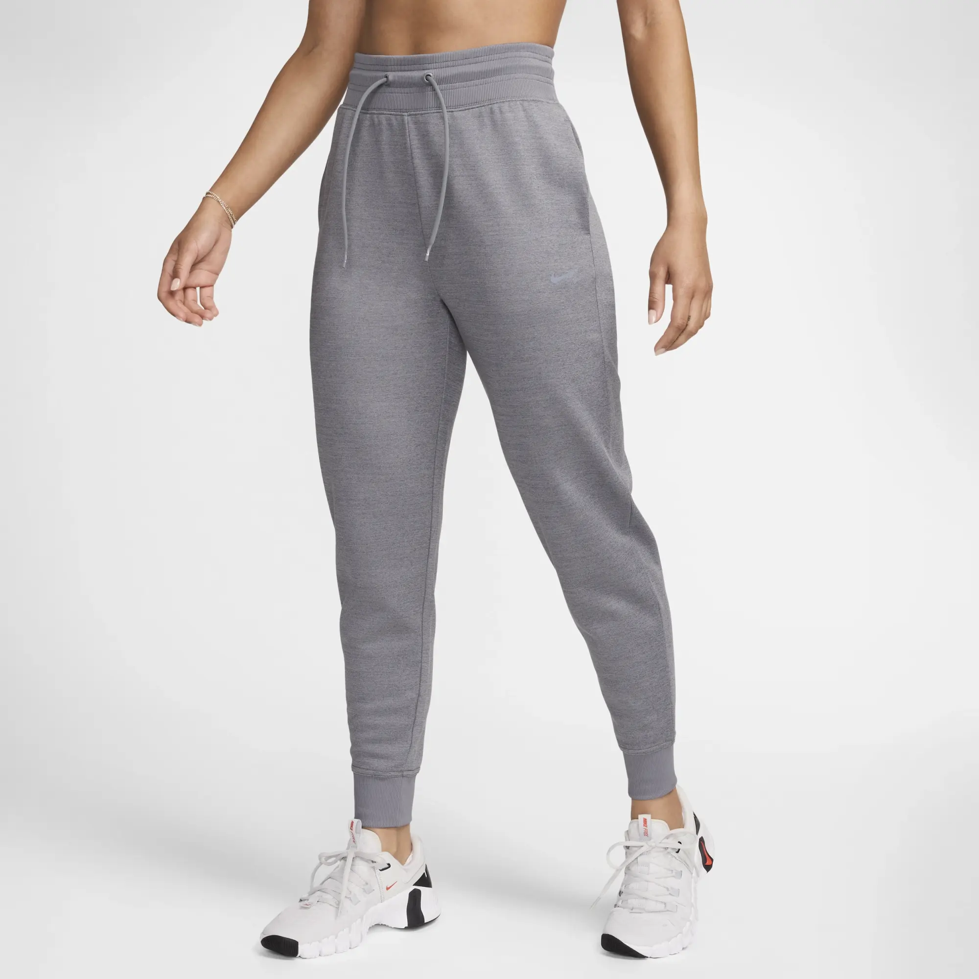 Nike Women's Therma-FIT One High-Waisted 7/8 Joggers Carbon Heather