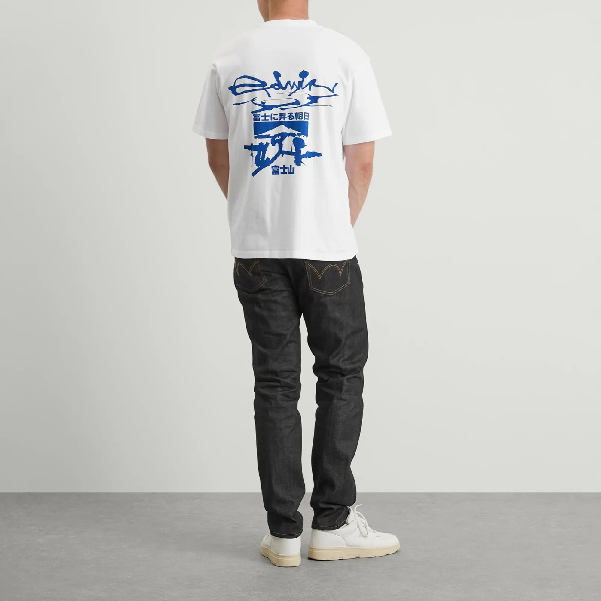 Edwin Men's Mount Fuji Dusk T-Shirt White