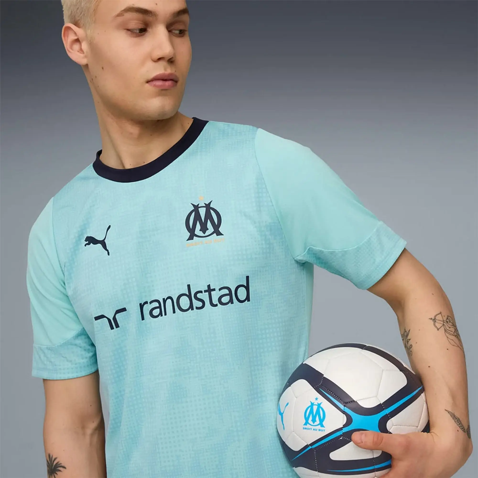 Puma Olympique Marseille 25/26 Training Short Sleeve T-shirt