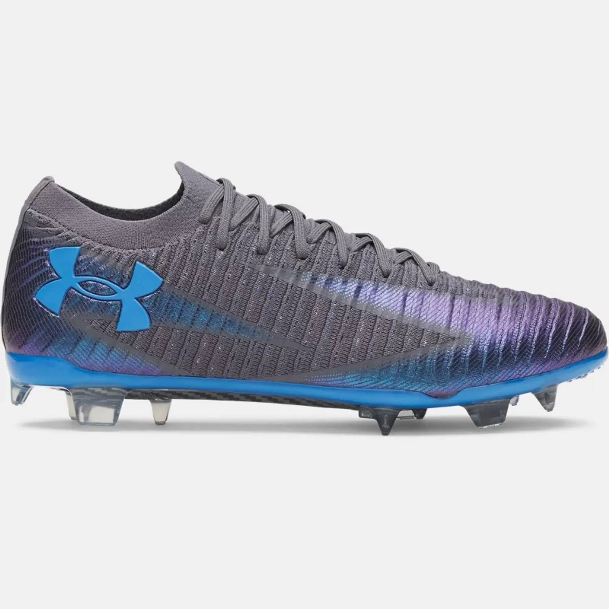 Under Armour  Shadow Elite 3 FG Men's Soccer Cleats Castlerock / Black / Blue Atlantis 9