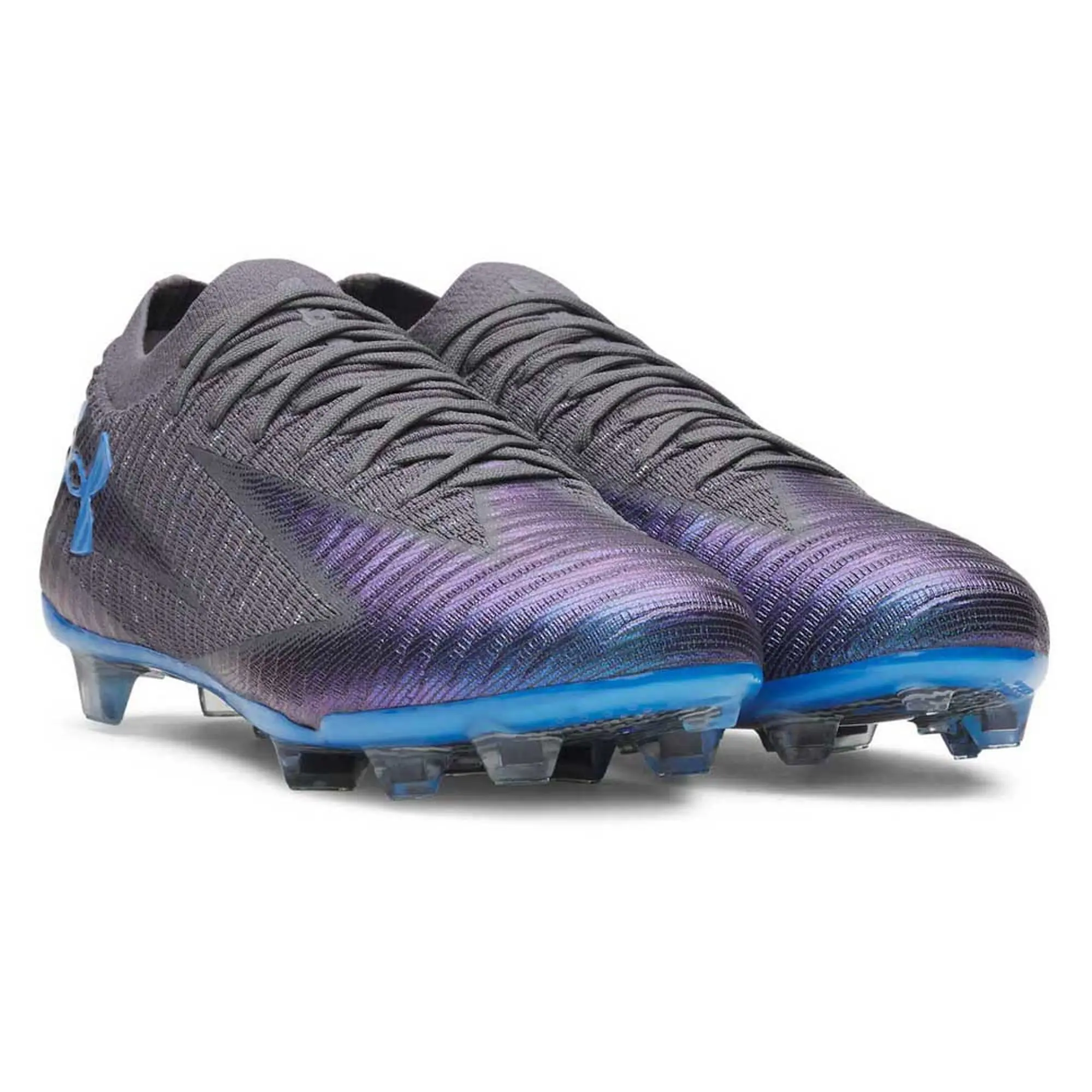 Under Armour  Shadow Elite 3 FG Men's Soccer Cleats Castlerock / Black / Blue Atlantis 9