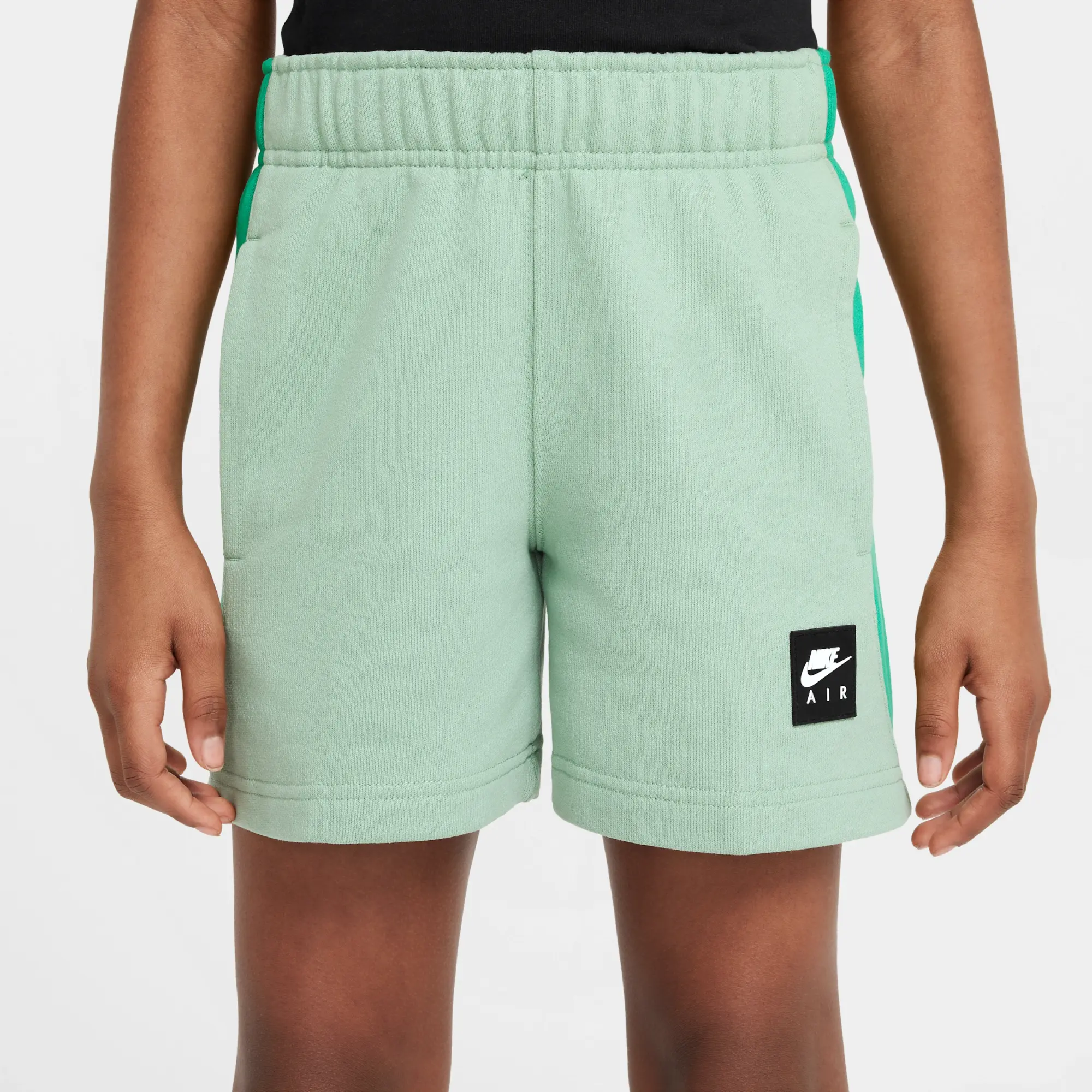 Nike Air Older Kids' Fleece Shorts - Green - Cotton