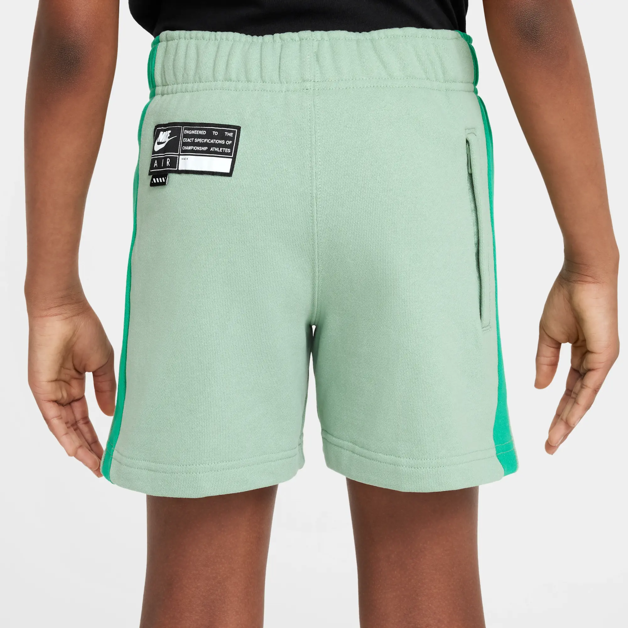 Nike Air Older Kids' Fleece Shorts - Green - Cotton