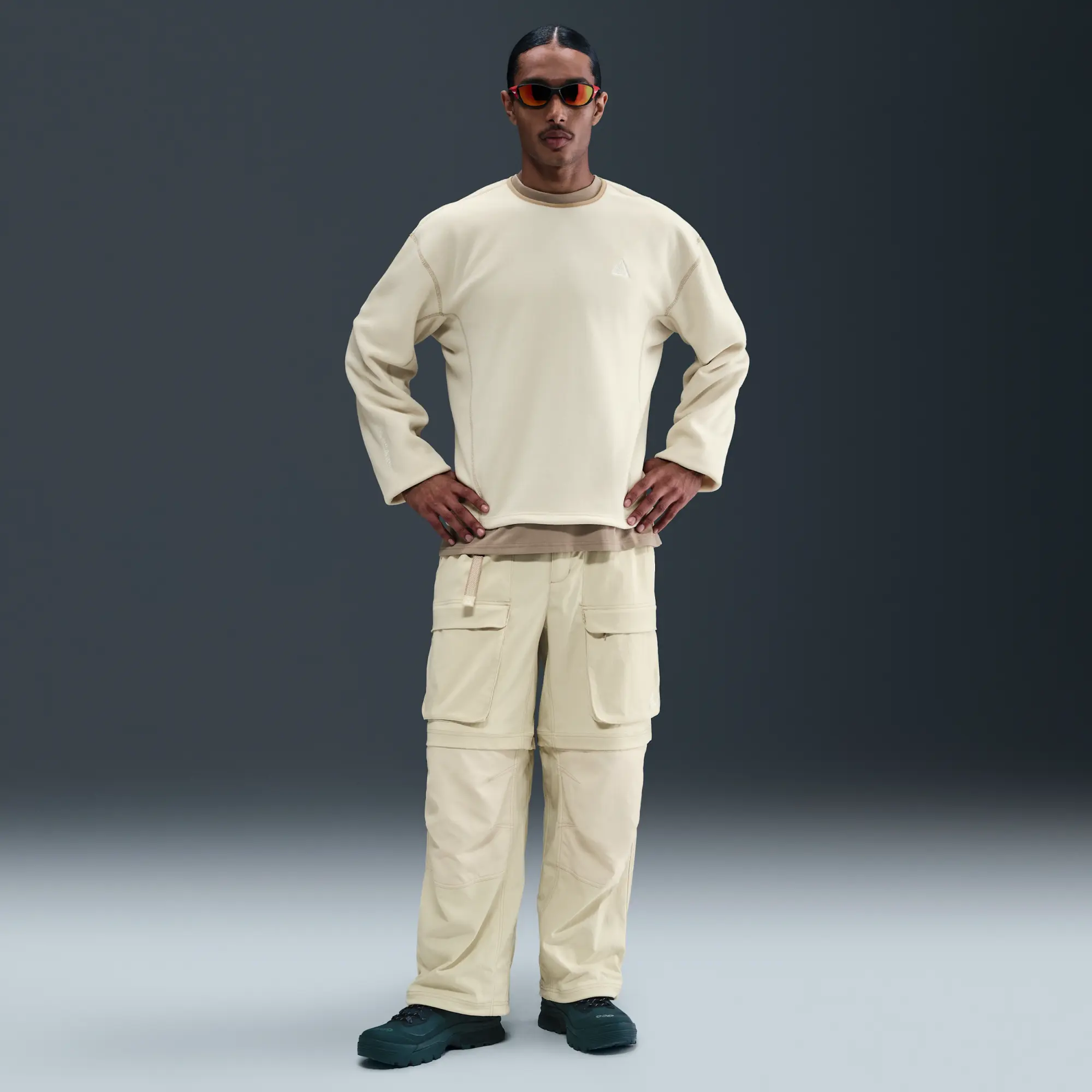 Nike ACG 'Smith Summit' Men's Zip Cargo Trousers - Brown - Nylon/Elastane