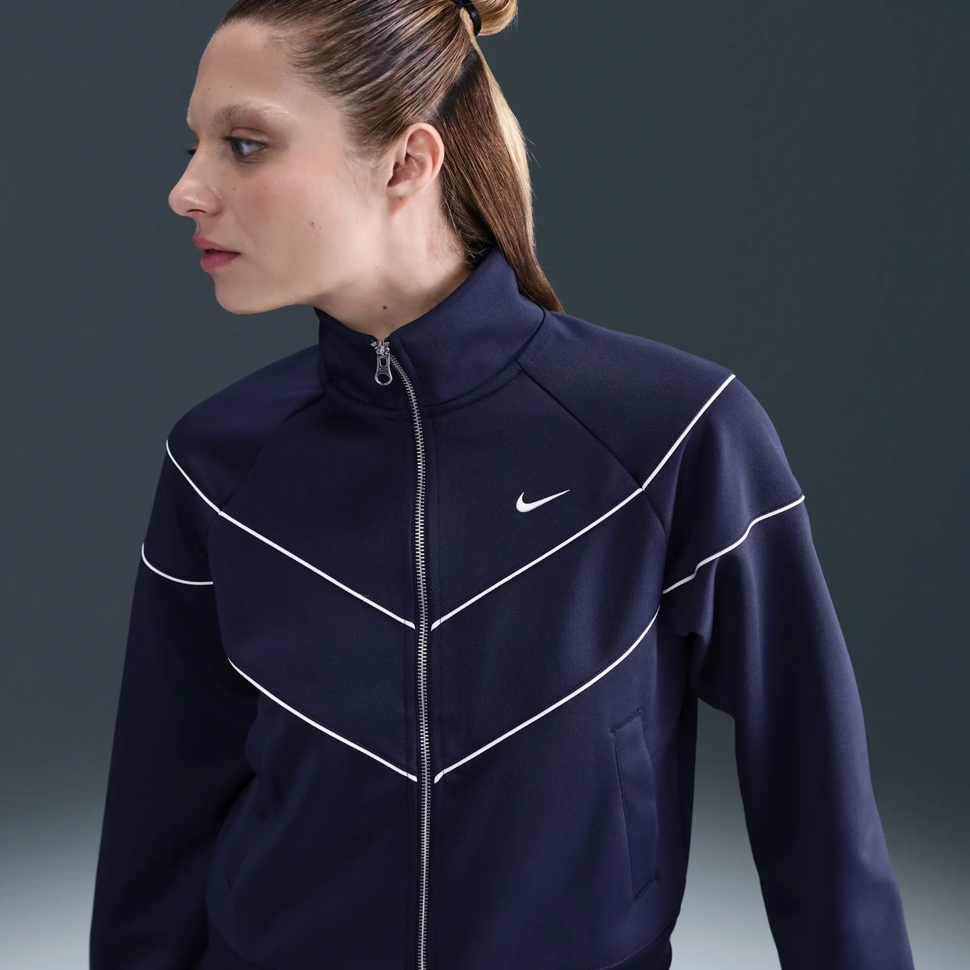 Nike Sportswear Windrunner Women's Knit Jacket - Blue - Recycled Polyester Minimum