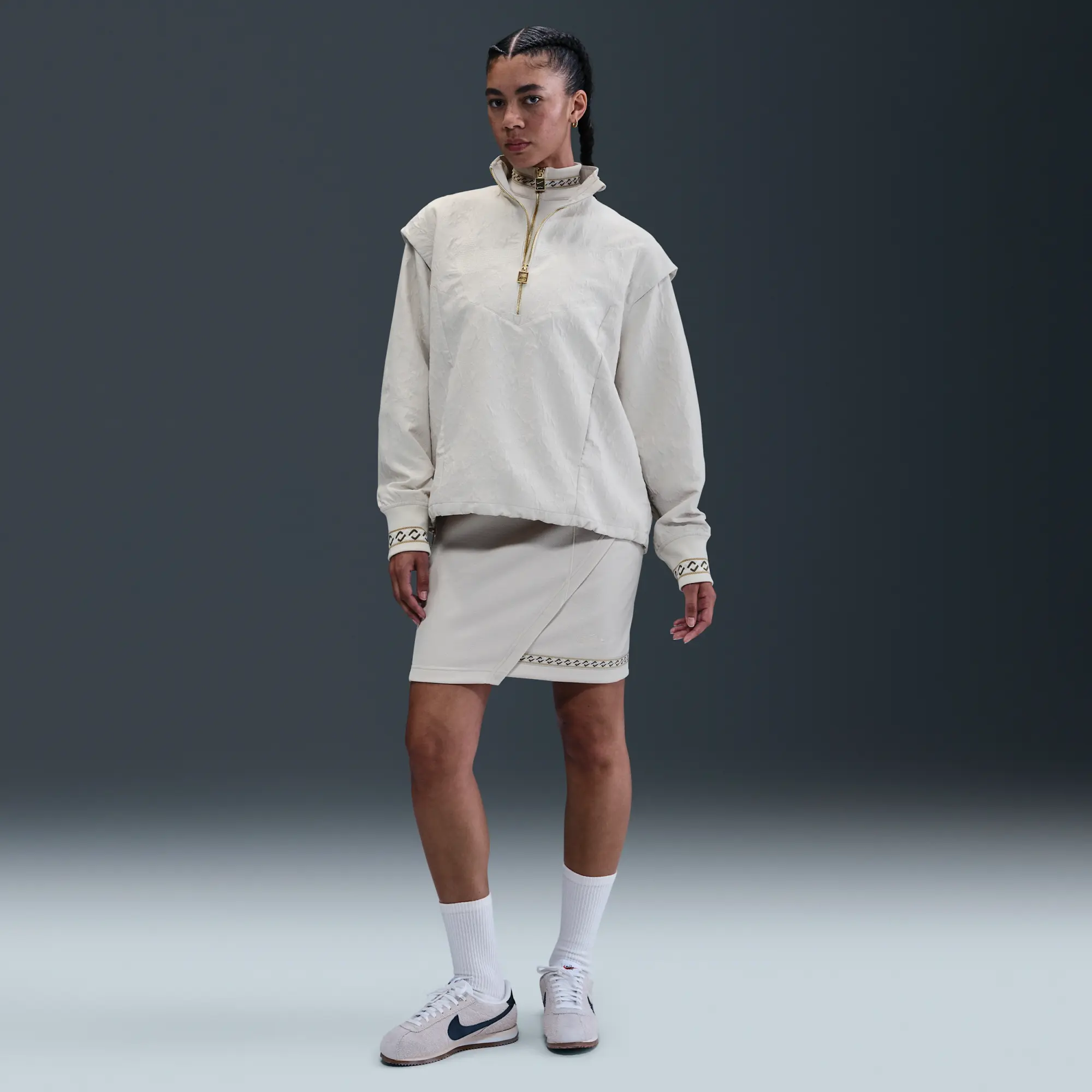 Nike Naomi Osaka Oversized Jacket - Grey - Sustainable Materials