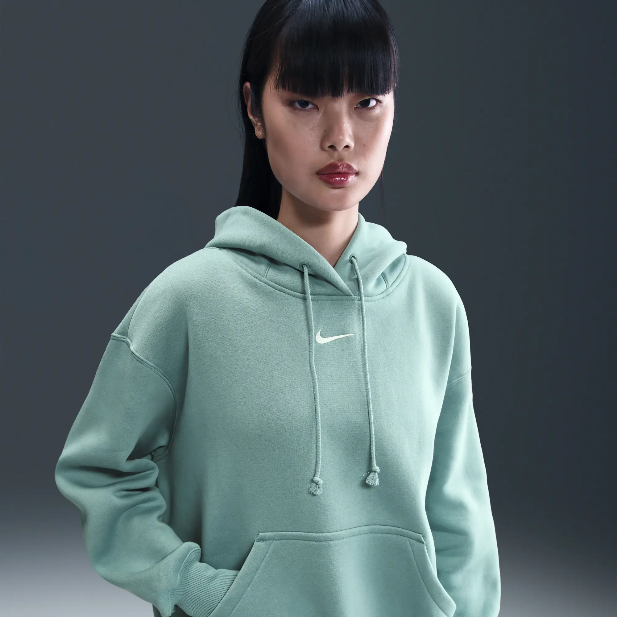 Nike Sportswear Phoenix Fleece Women's Oversized Pullover Hoodie - Green - Fleece > Phoenix Fleece