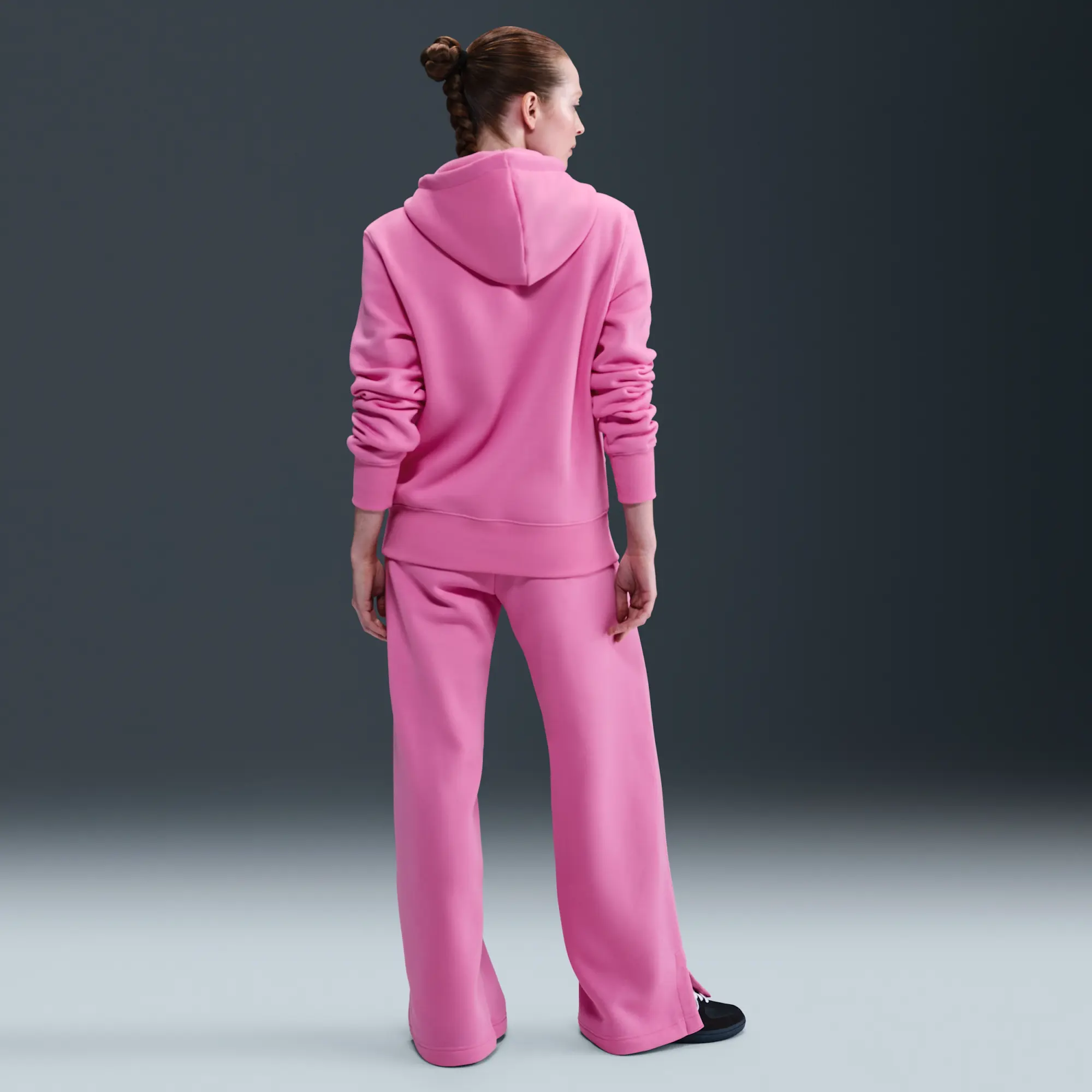 Nike Sportswear Phoenix Fleece High-Waisted Wide-Leg Trousers - Pink - Fleece > Phoenix Fleece