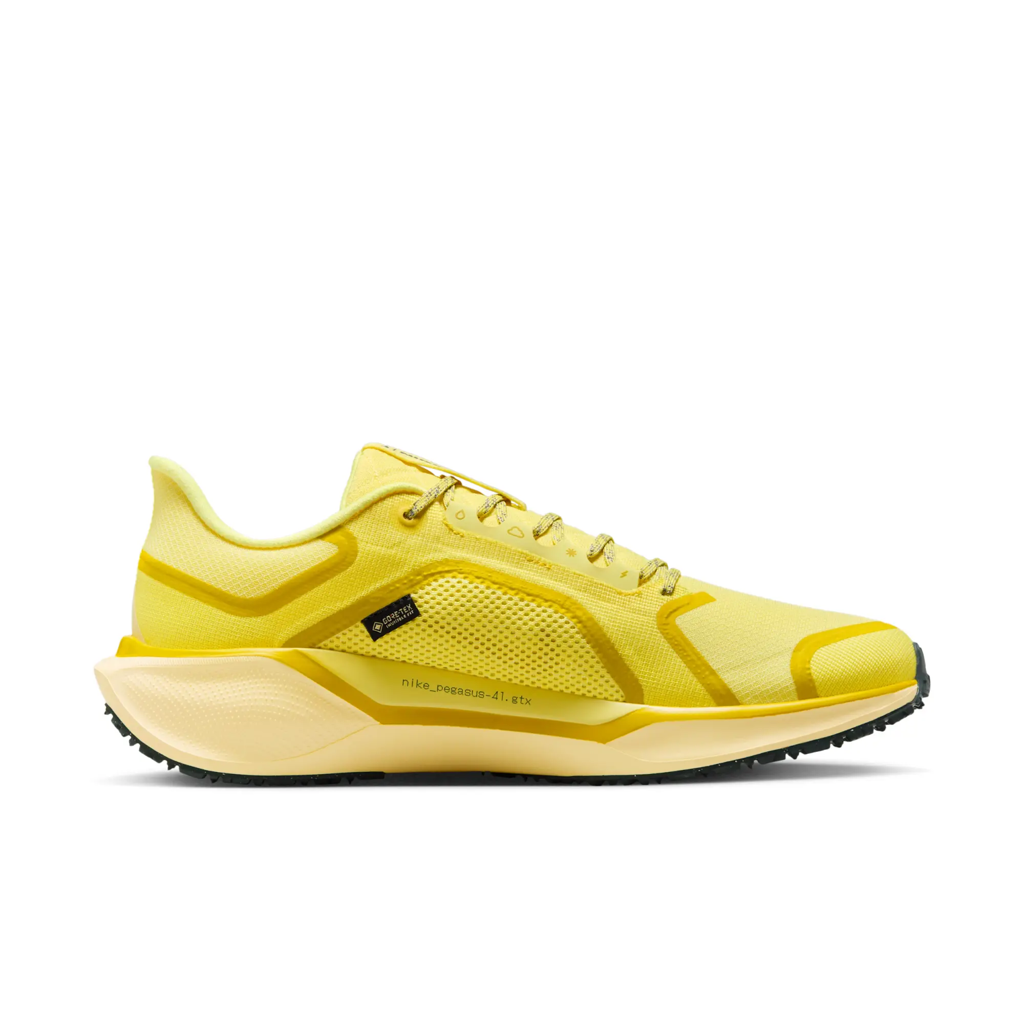 Nike Pegasus 41 GORE-TEX Men's Waterproof Road Running Shoes - Yellow - Recycled Content Minimum