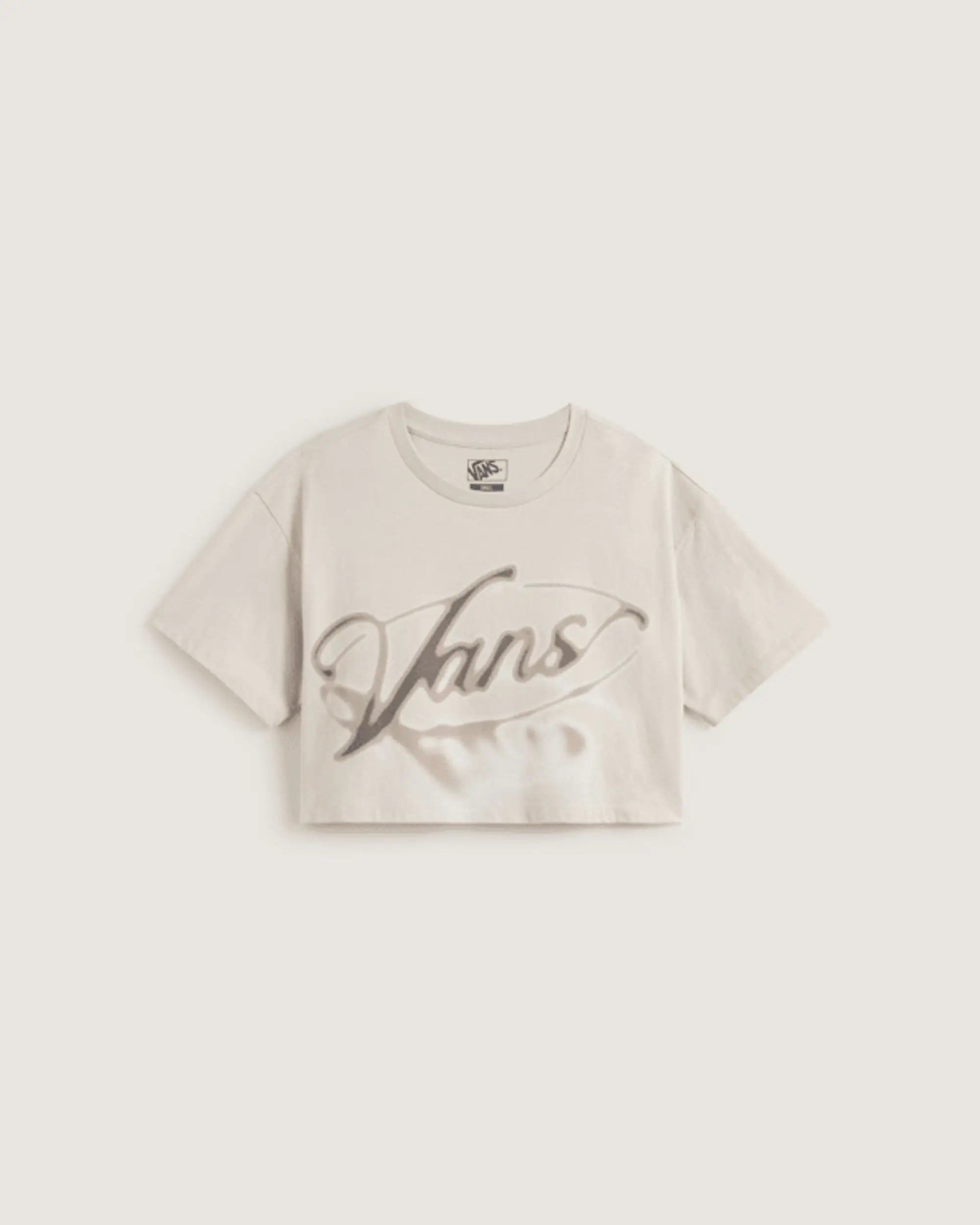 Vans - Afterburn Crop T-Shirt, Woman, Beige