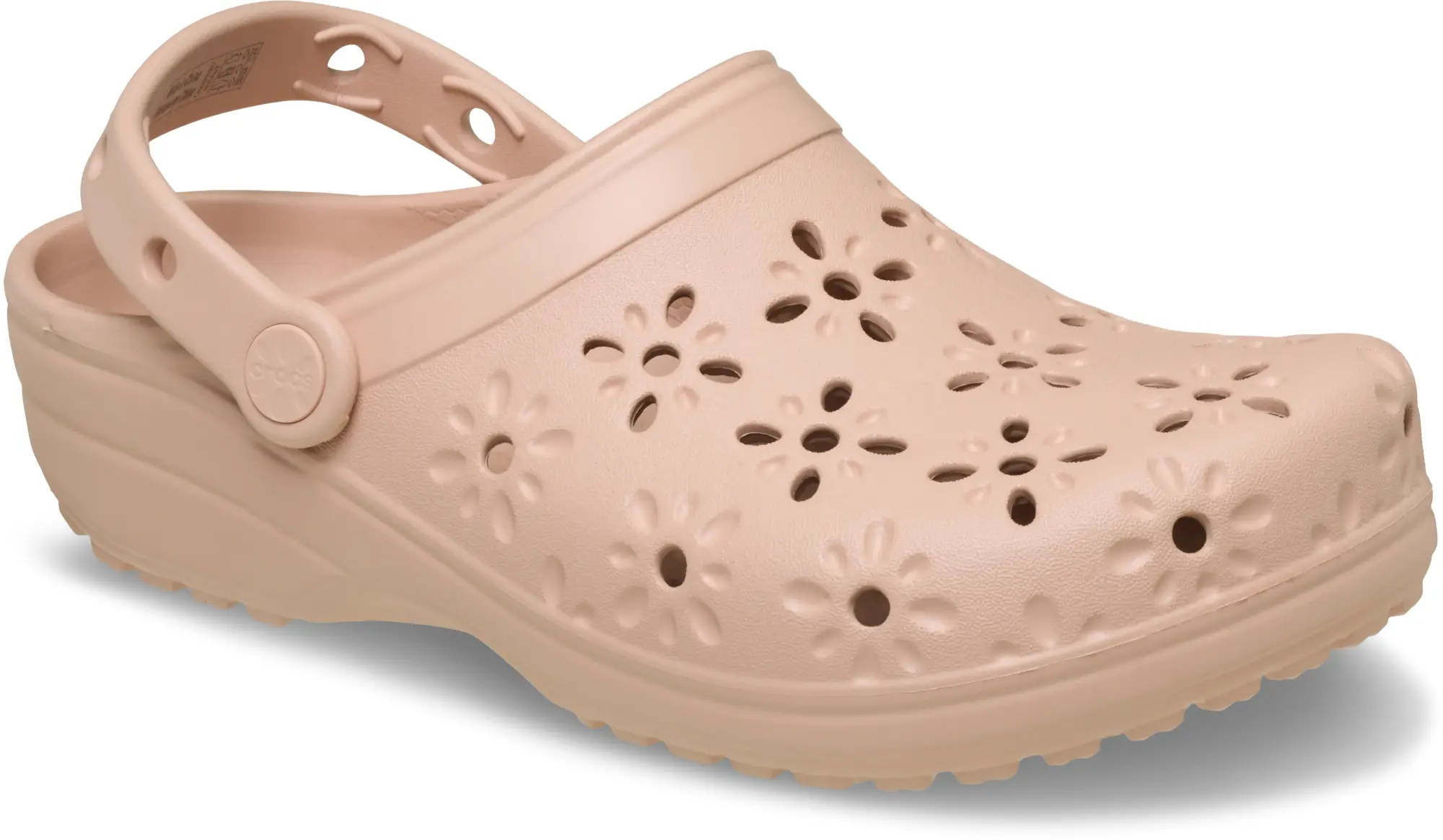 Crocs | Unisex | Classic Floral Cut-Out | Clogs | Pink Caramel | W4/M3