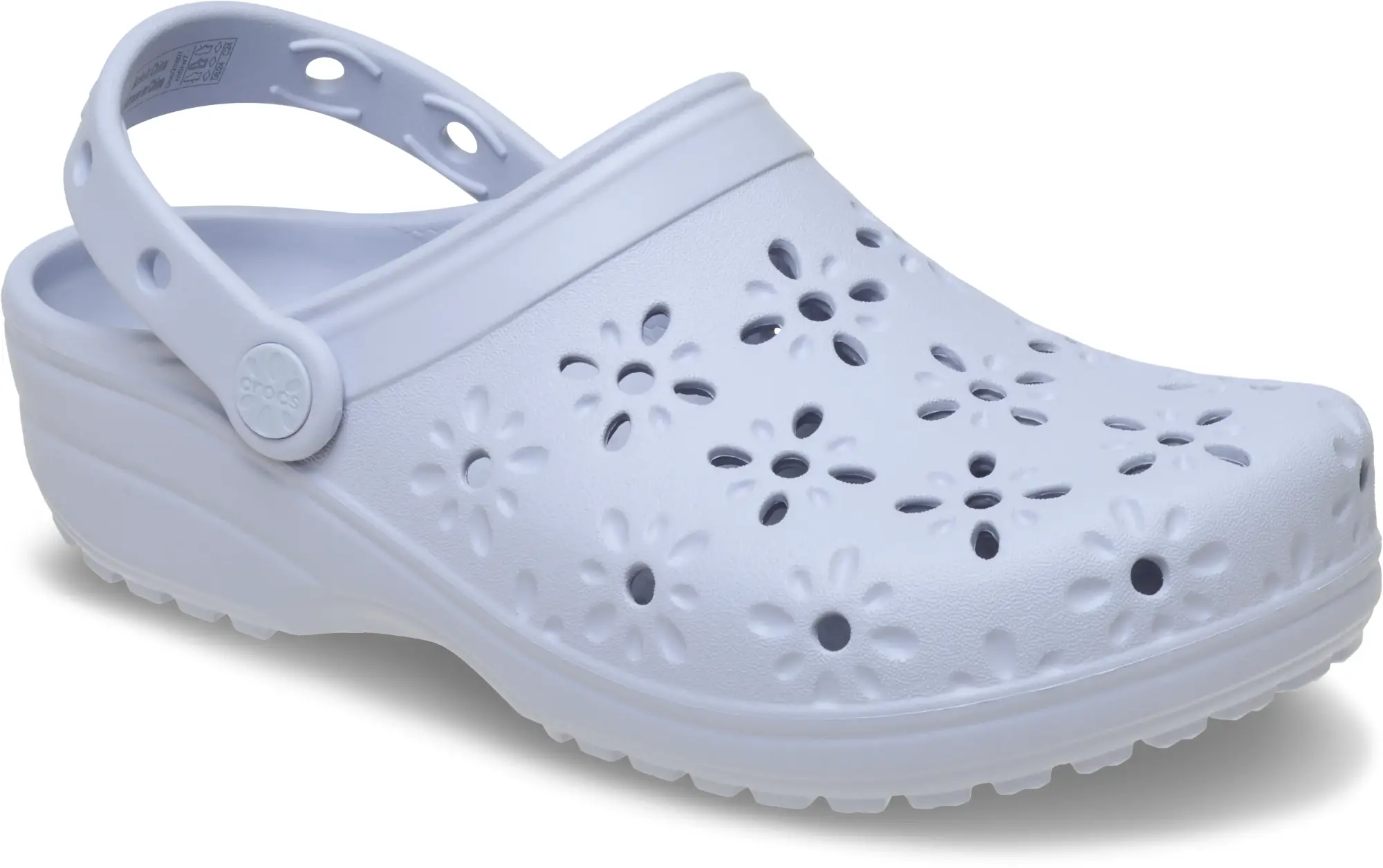Crocs | Unisex | Classic Floral Cut-Out | Clogs | Purple Moon | W4/M3