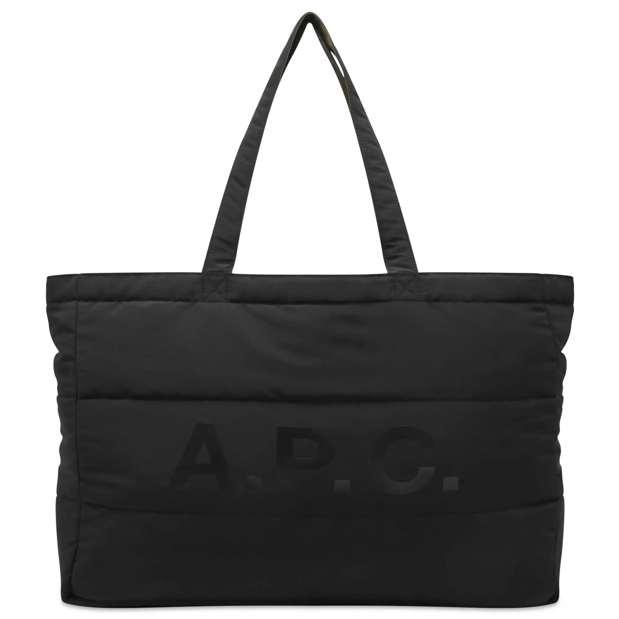 A.P.C. Men's Diane Reversible Shopping Tote Khaki/Black