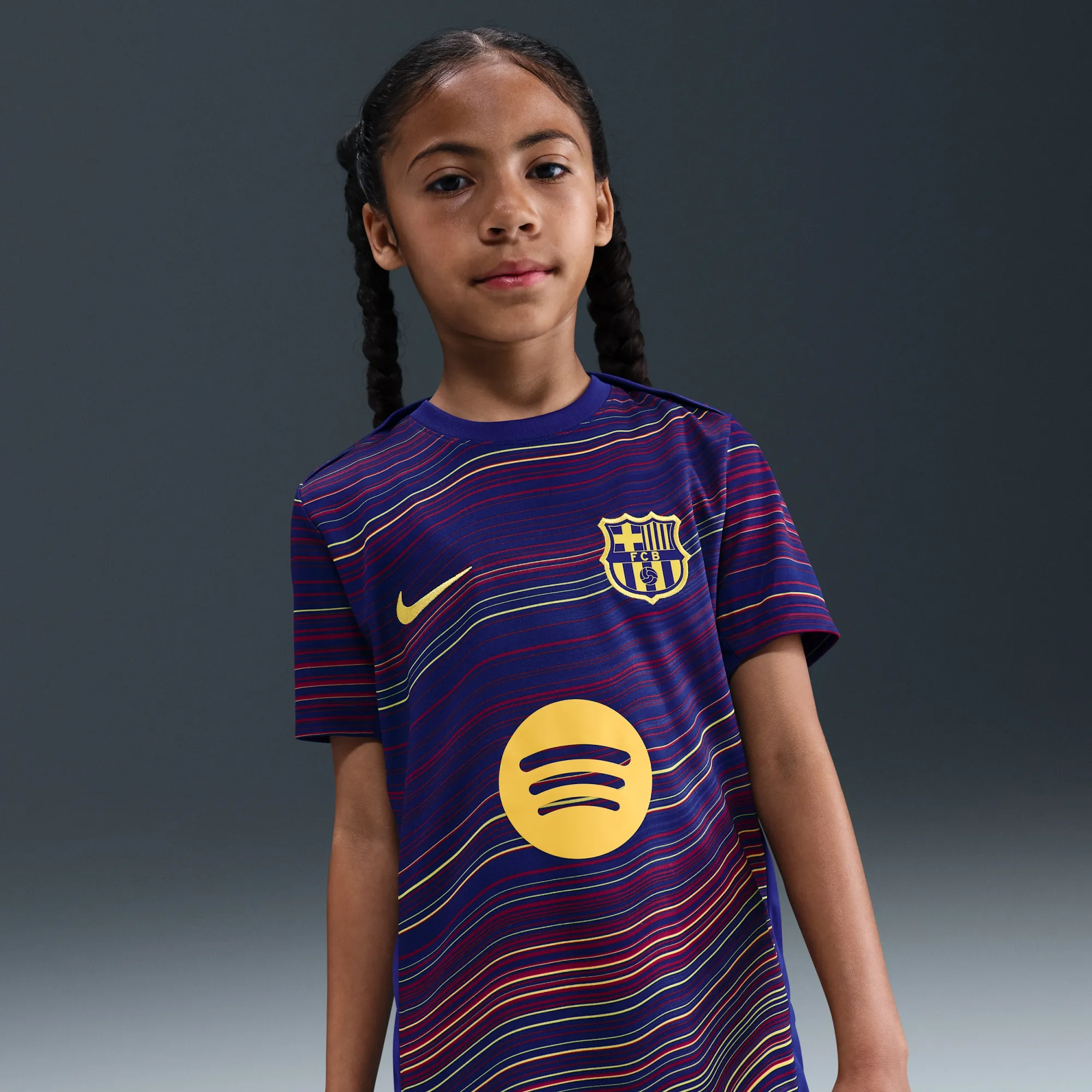 Nike FC Barcelona XL シャツ Nike FCバルセロナ アウェイ イエロー