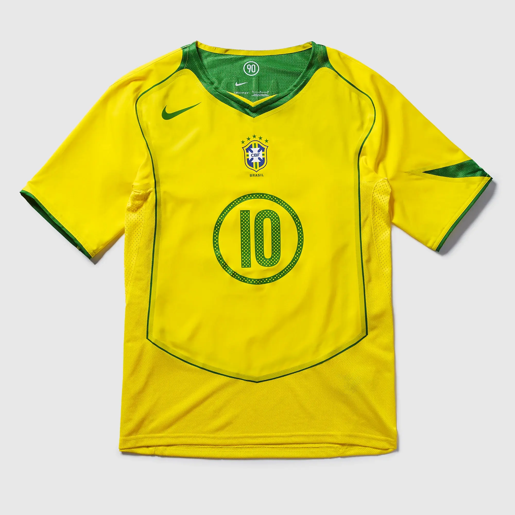 Nike Brazil 2004 Re Issue Shirt With Ronaldinho 10