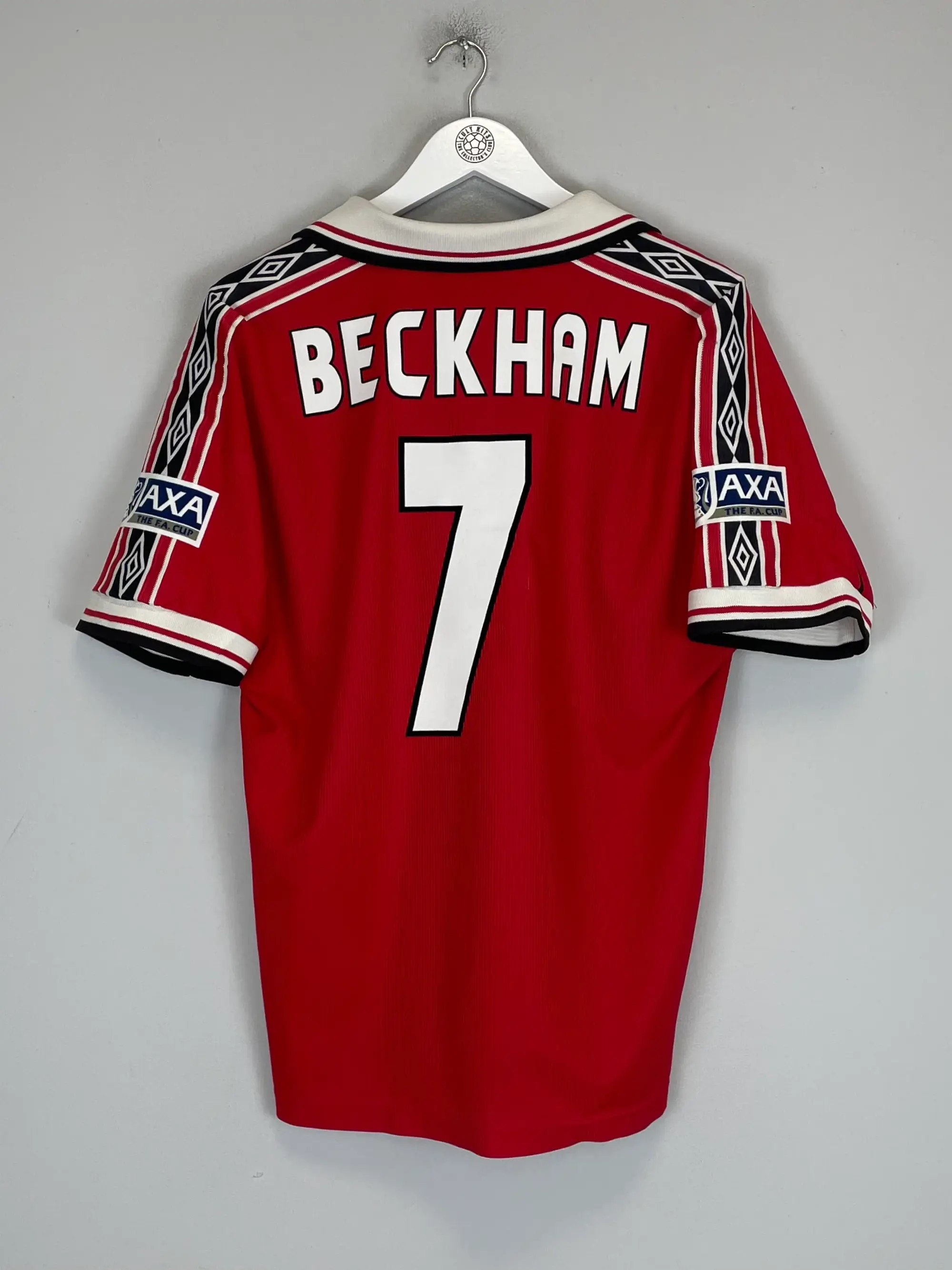 1998/99 MANCHESTER UNITED BECKHAM #7 HOME SHIRT (L) UMBRO | Cult Kits