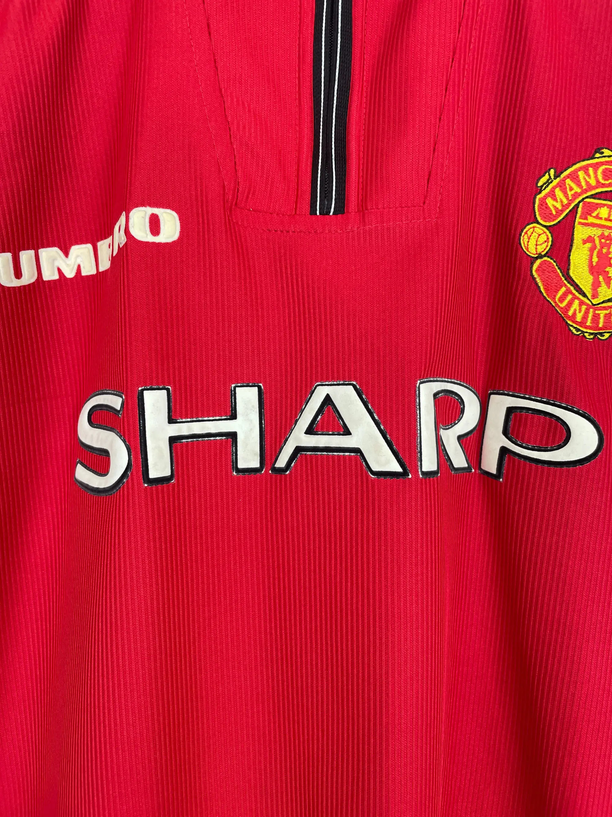 1998/99 MANCHESTER UNITED BECKHAM #7 HOME SHIRT (L) UMBRO | Cult Kits