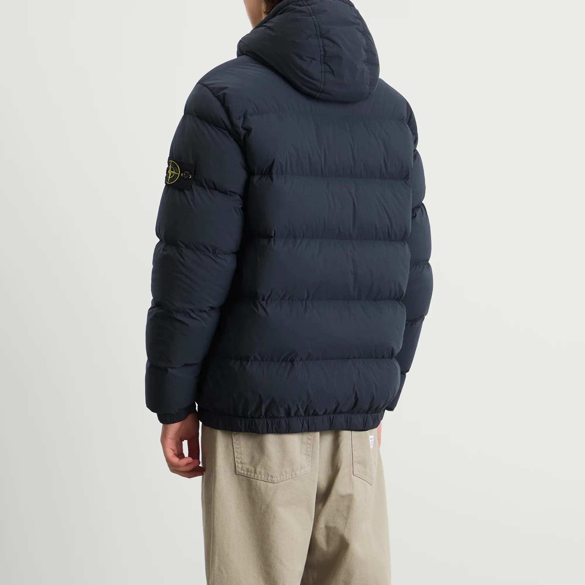 Stone Island Men's Seamless Tunnel Nylon Down-TC Jacket Navy Blue