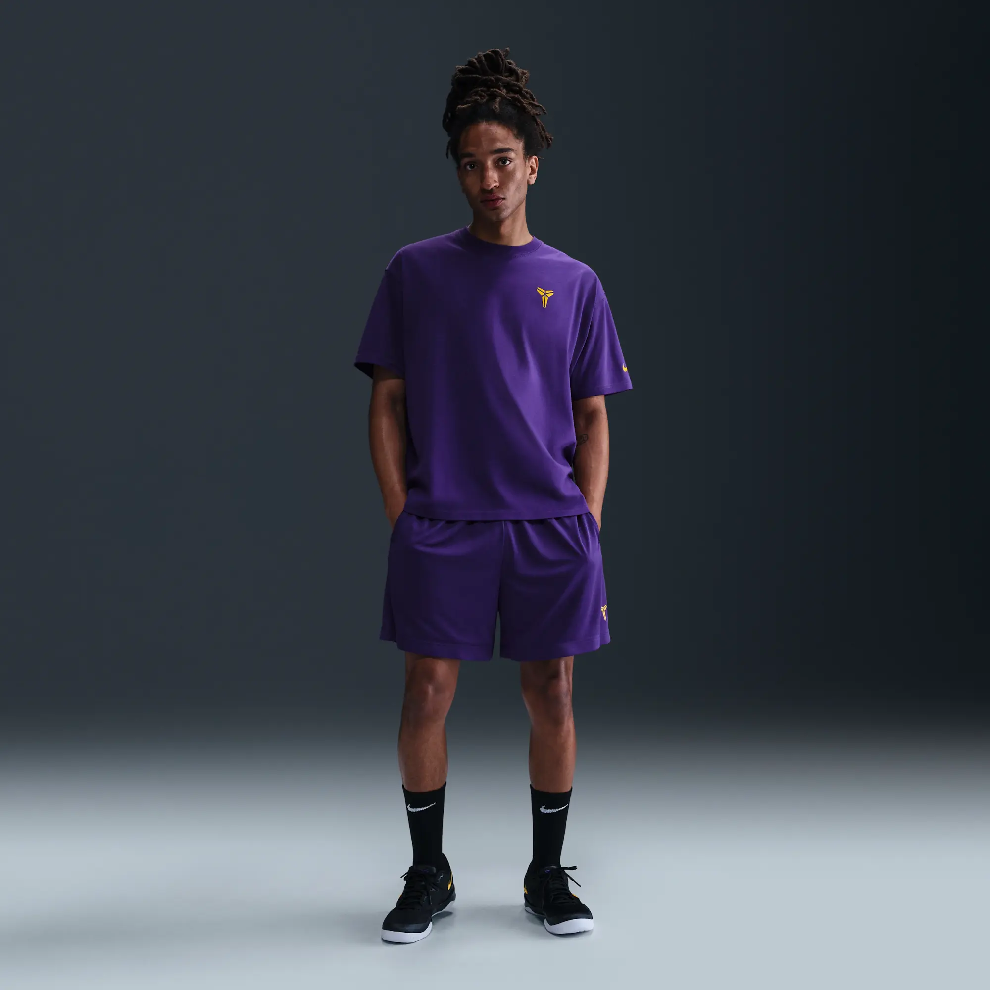 Nike Kobe Dri-FIT 15cm (approx.) Basketball Shorts - Purple - Polyester