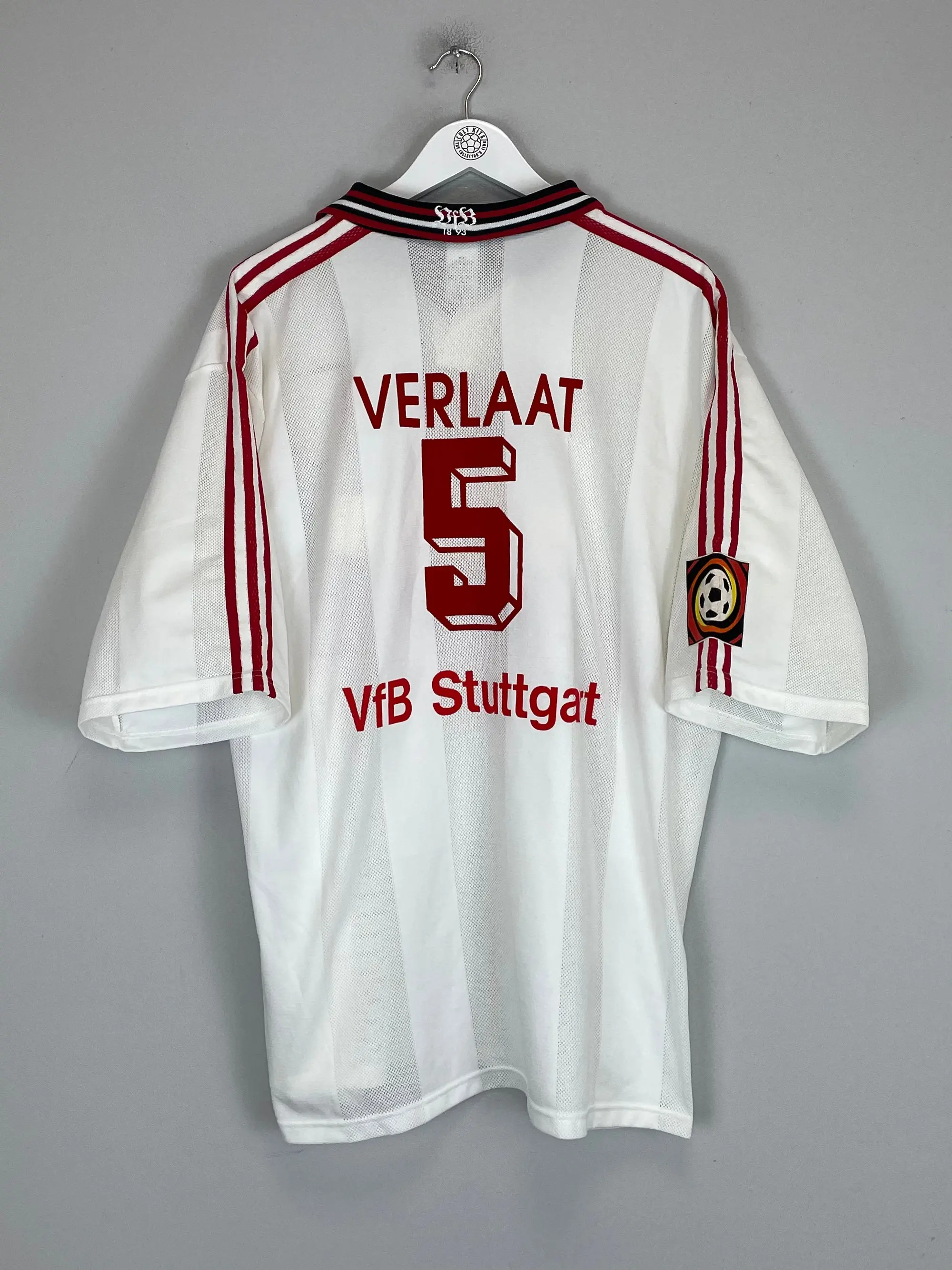1996/97 STUTTGART VERLAAT #5 *MATCH ISSUE* HOME SHIRT (XXL) ADIDAS | Cult Kits