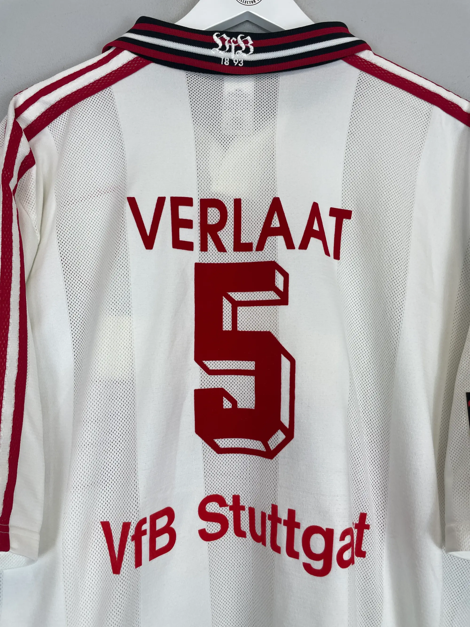 1996/97 STUTTGART VERLAAT #5 *MATCH ISSUE* HOME SHIRT (XXL) ADIDAS | Cult Kits