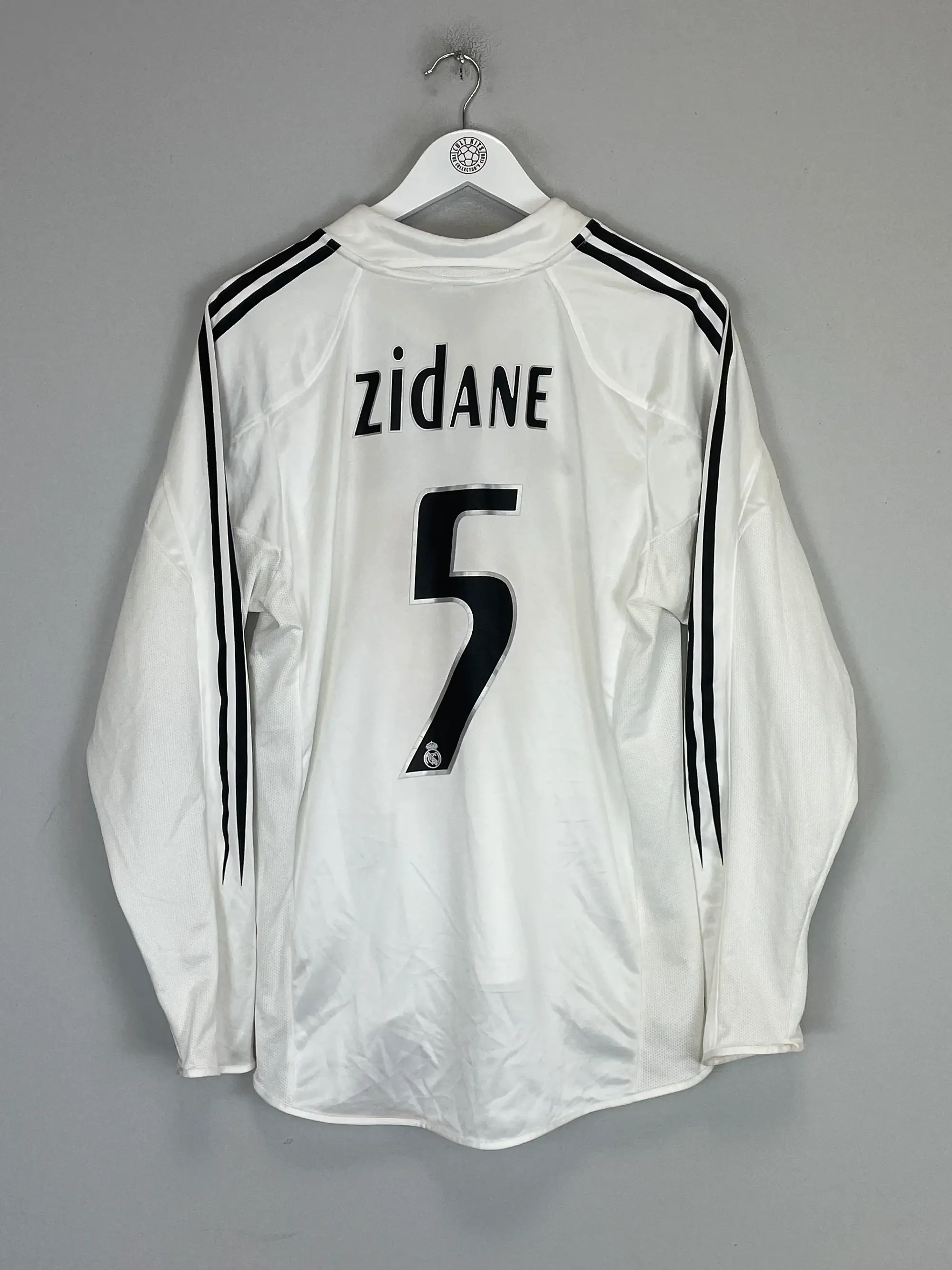 2004/05 REAL MADRID ZIDANE #5 L/S HOME SHIRT (L) ADIDAS | Cult Kits