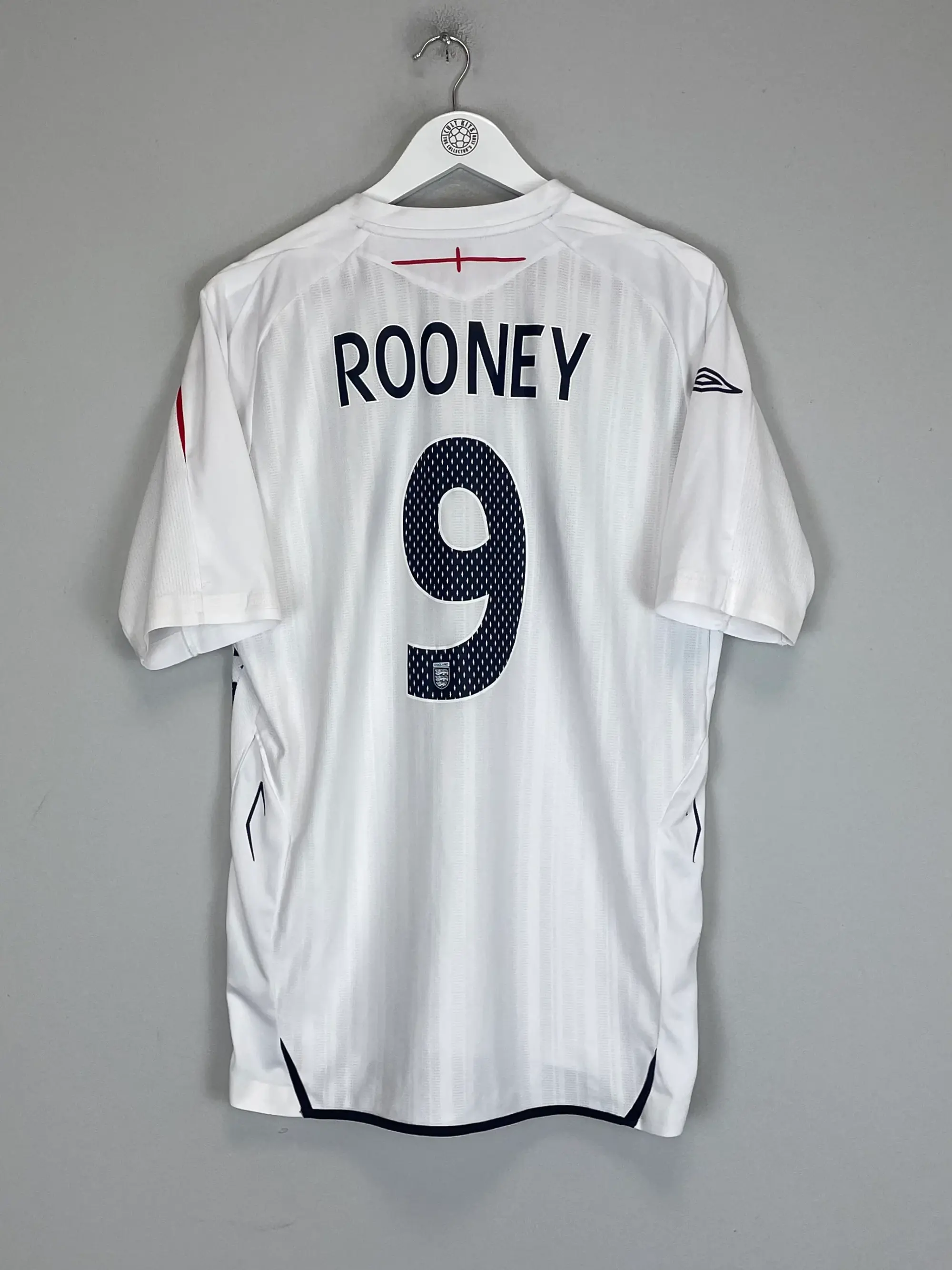 2007/09 ENGLAND ROONEY #9 HOME SHIRT (L) UMBRO | Cult Kits