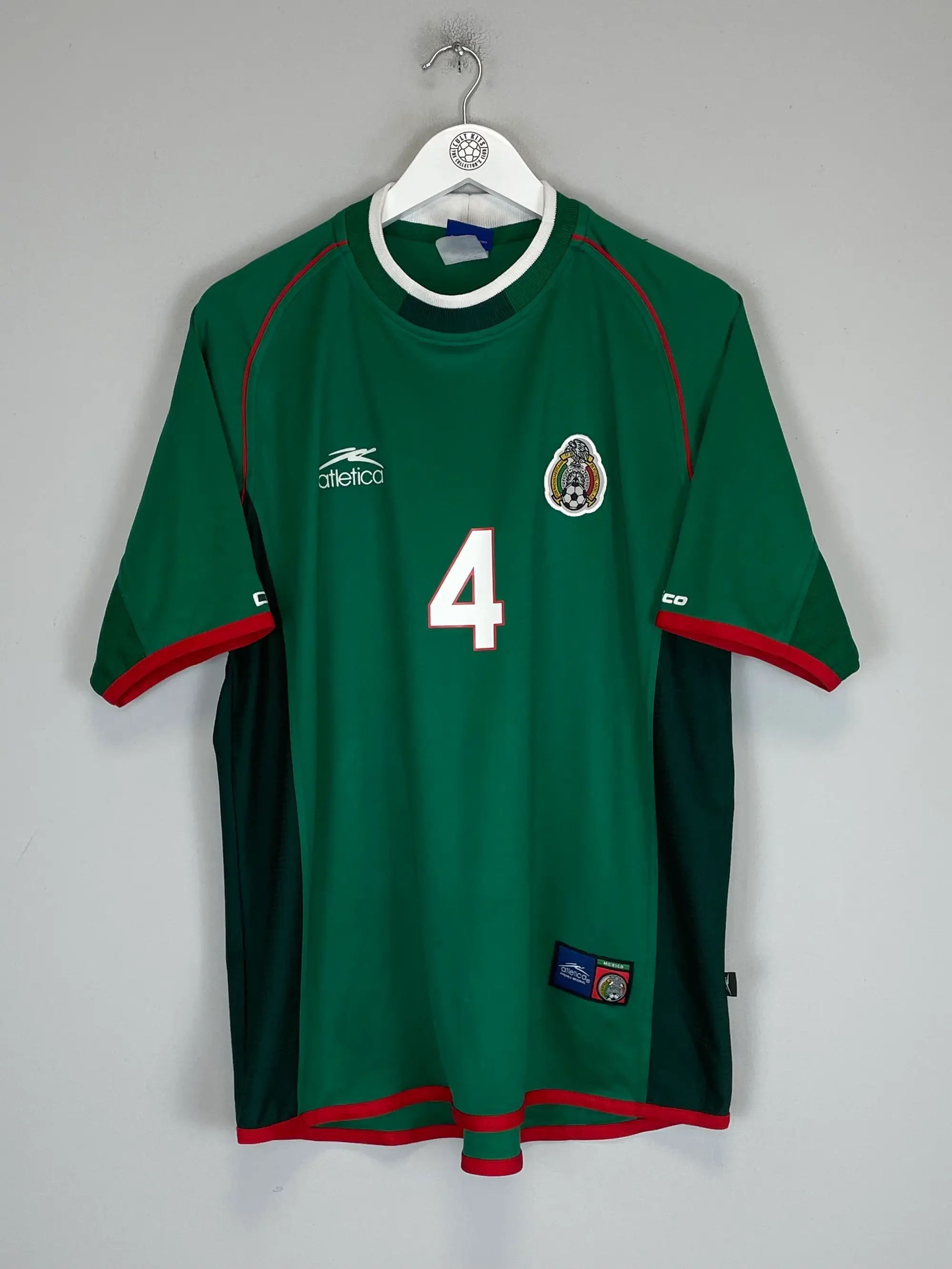2001/02 MEXICO R.MARQUEZ #4 HOME SHIRT (XL) ATLETICA | Cult Kits