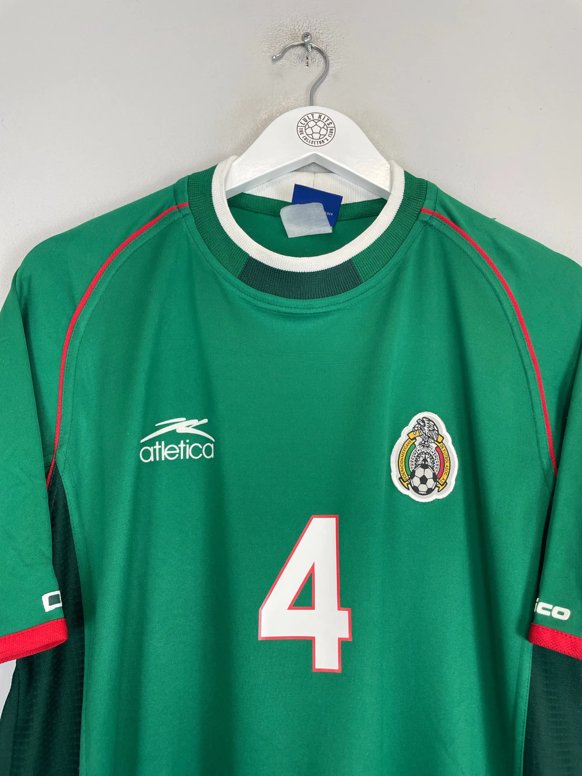 2001/02 MEXICO R.MARQUEZ #4 HOME SHIRT (XL) ATLETICA | Cult Kits