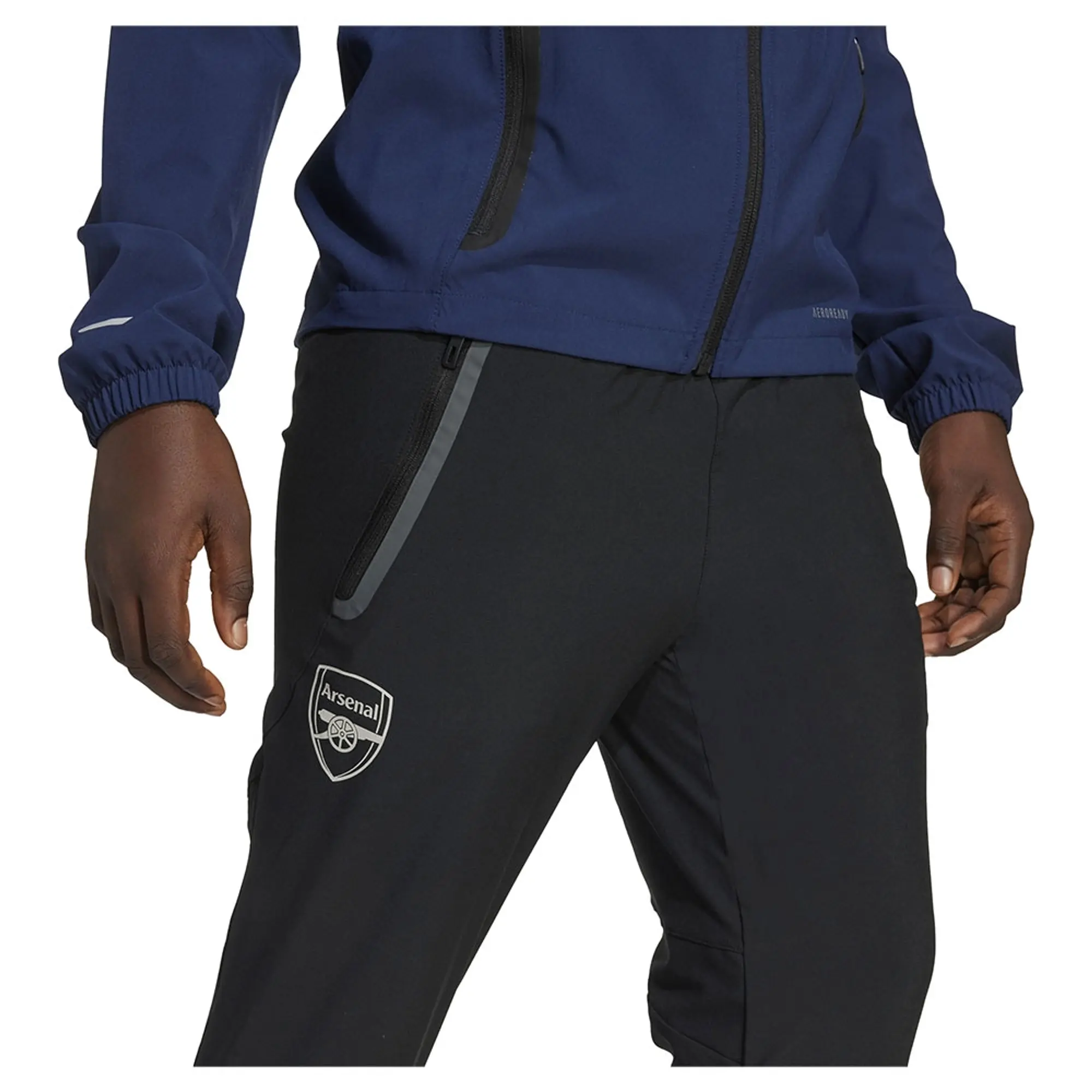 Adidas Arsenal Tiro 25/26 Competition Vis Tech Travel Junior Tracksuit Pants