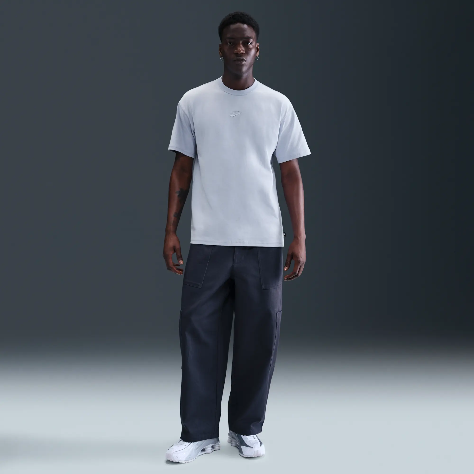 Nike Sportswear Premium Essentials Men's T-Shirt - Grey - Cotton