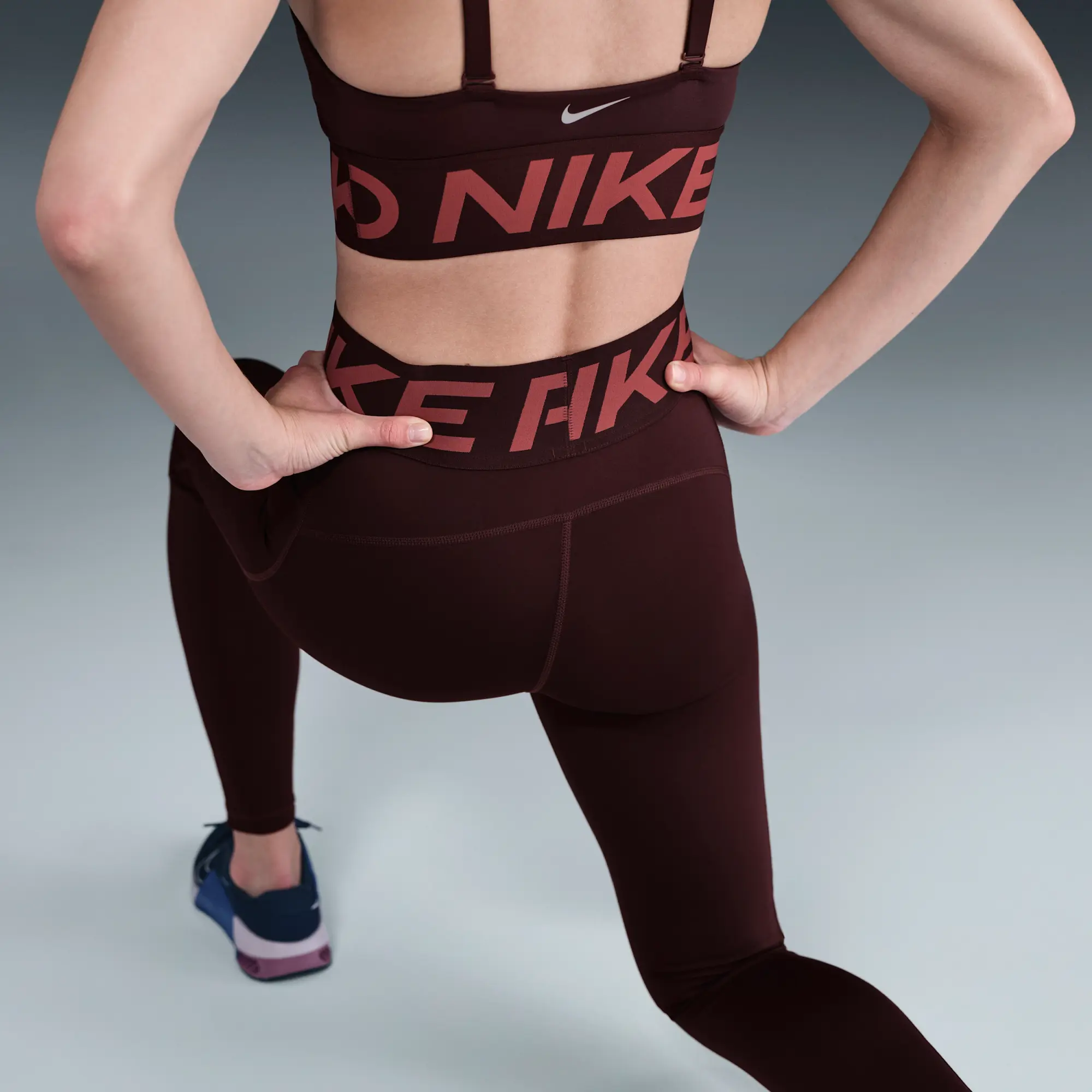 Nike Pro Sculpt Women's High-Waisted Full-Length Leggings - Red - Recycled Polyester