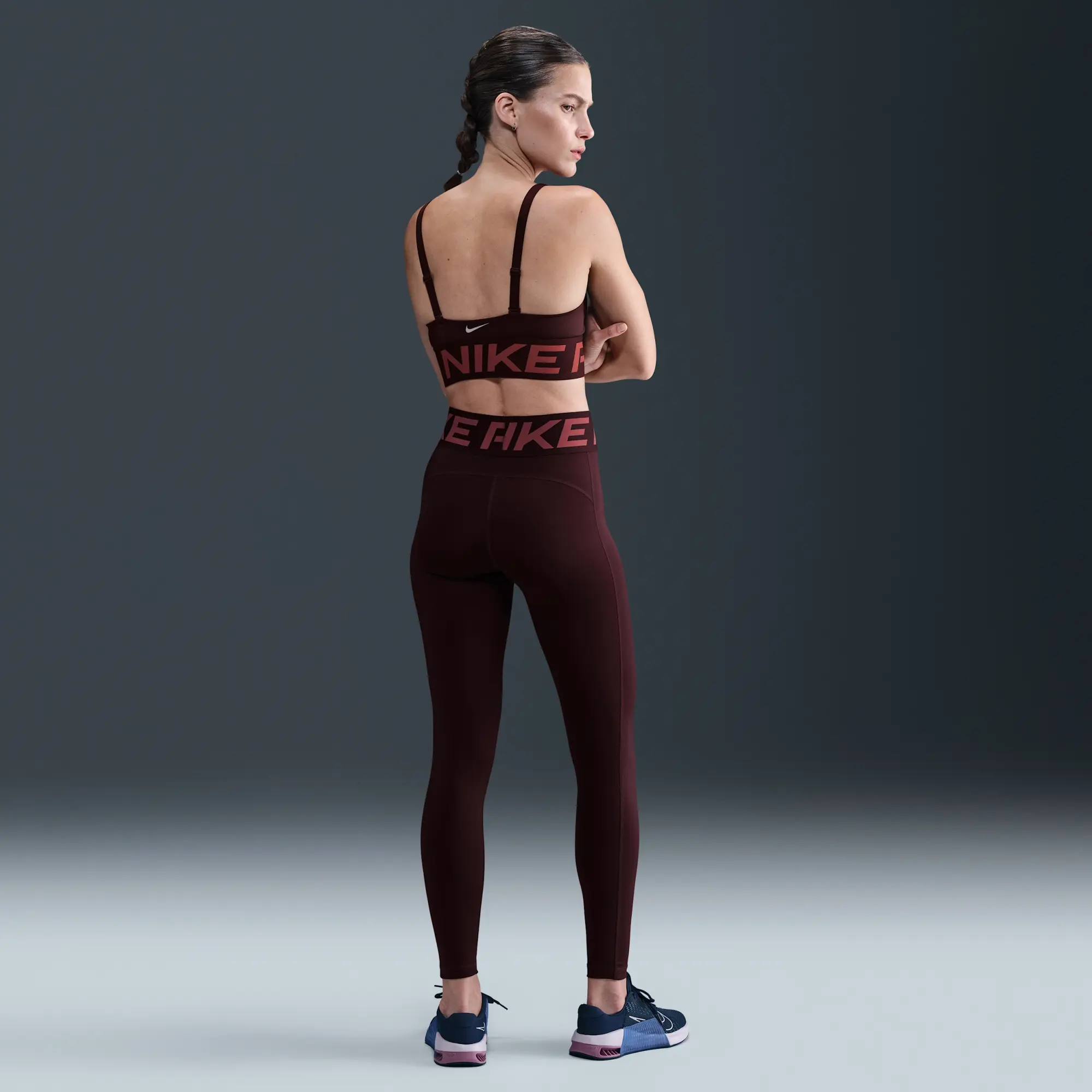 Nike Pro Sculpt Women's High-Waisted Full-Length Leggings - Red - Recycled Polyester