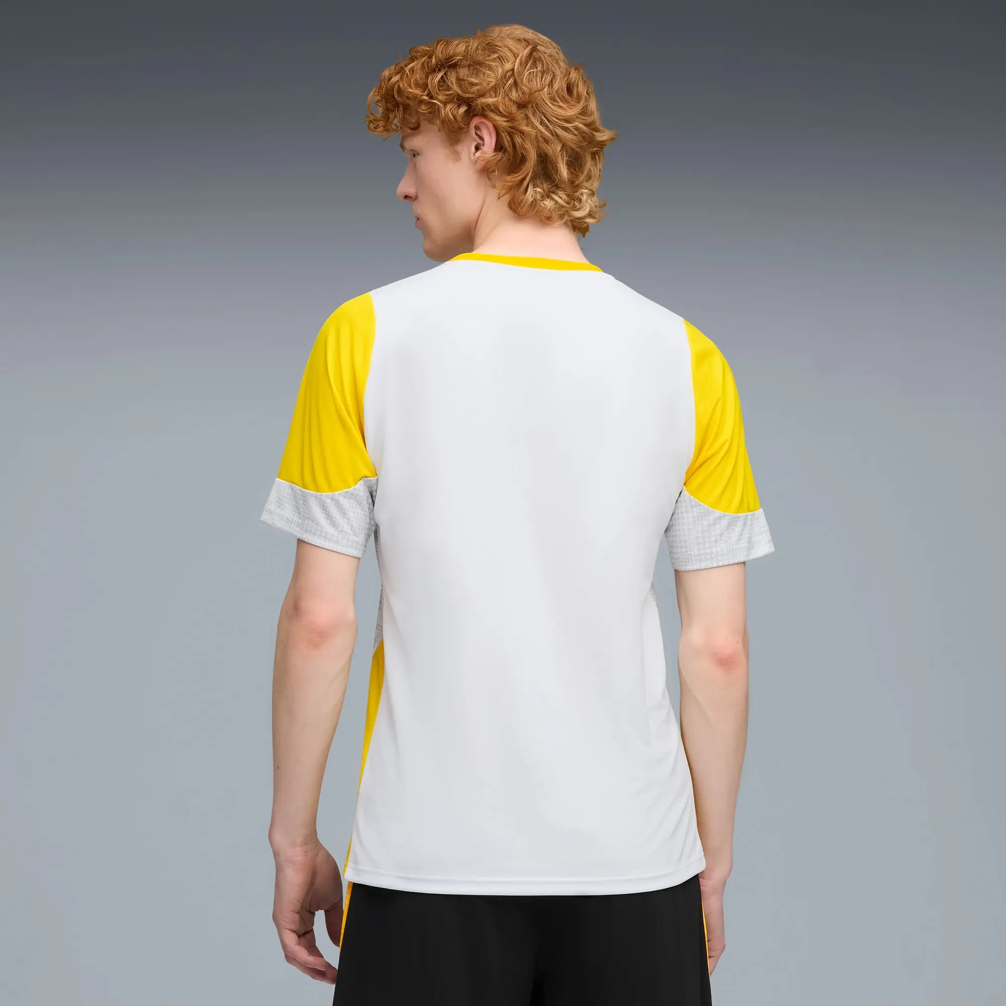 PUMA Borussia Dortmund Training Jersey Men, Silver Mist/Faster Yellow, size 3XL
